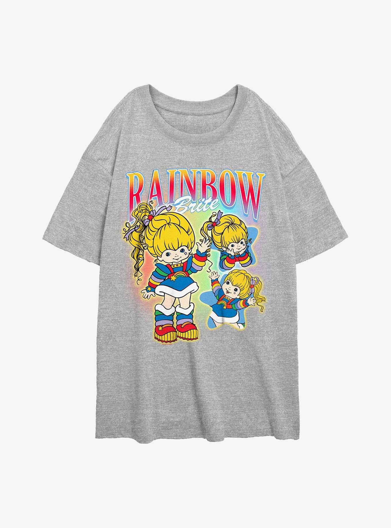 Rainbow Brite Y2K Brite Girls Oversized T-Shirt, ATH HTR, hi-res
