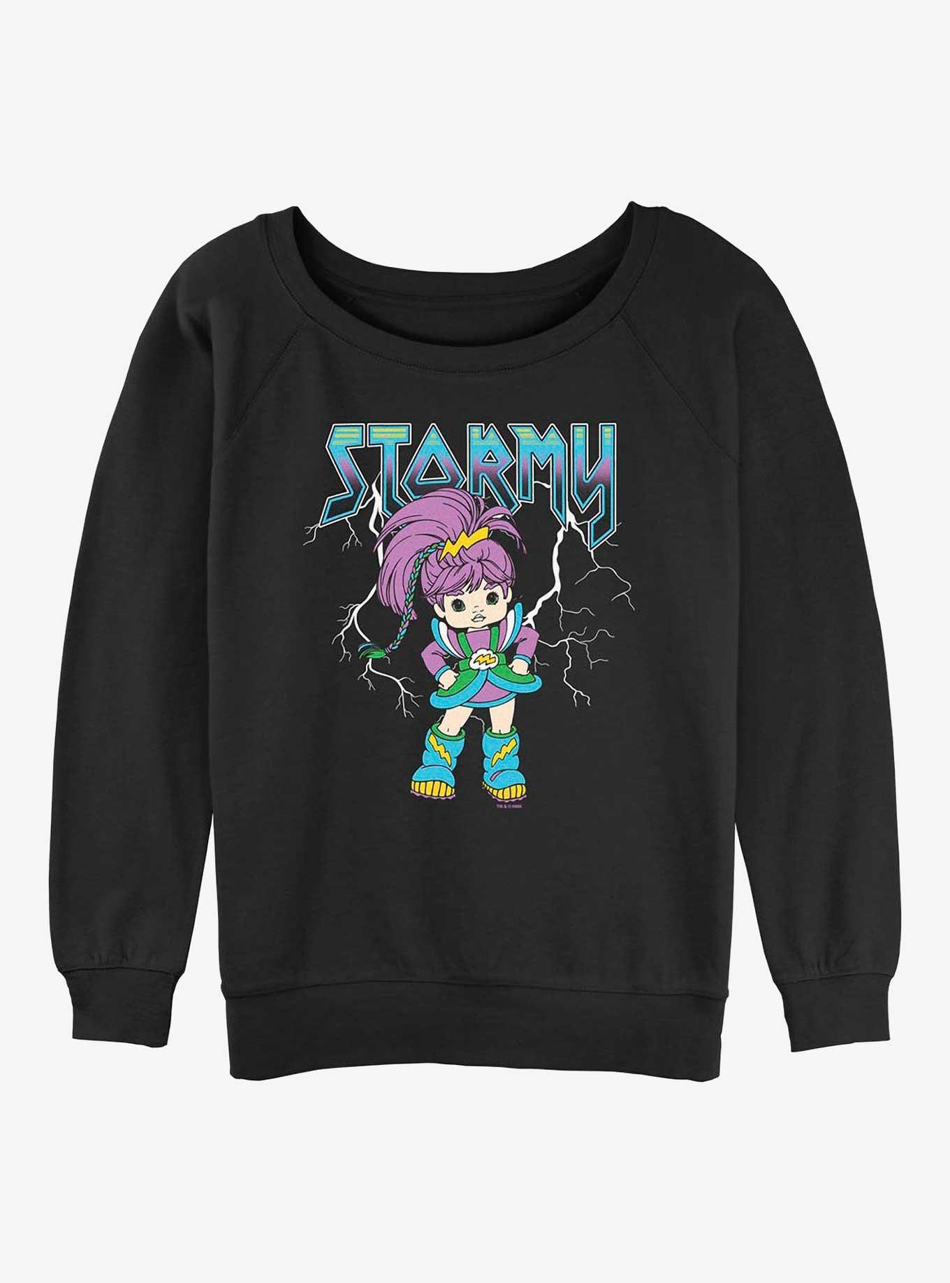 Rainbow Brite Metal Stormy Girls Slouchy Sweatshirt, , hi-res