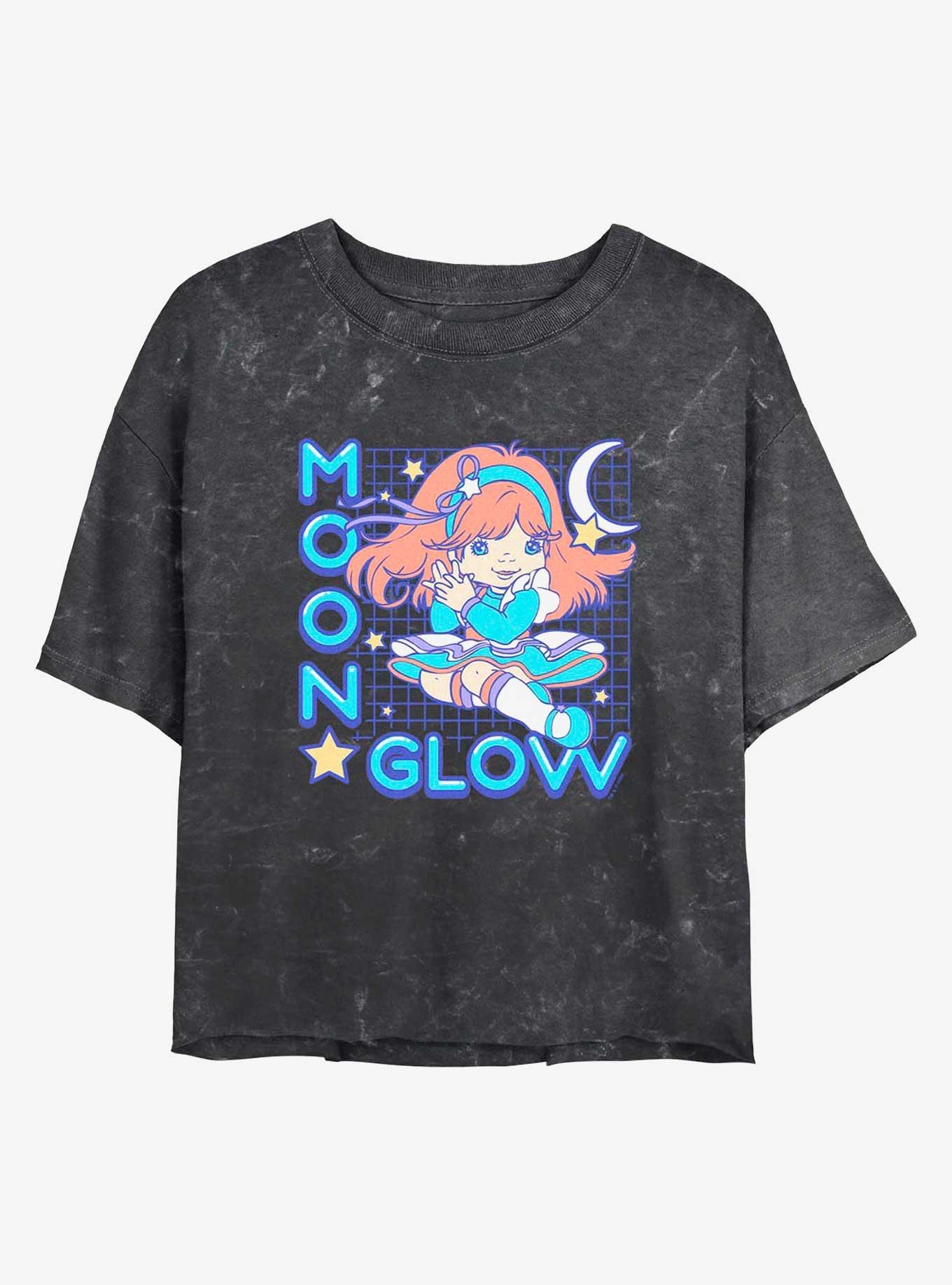 Rainbow Brite Kawaii Moonglow Girls Mineral Wash Crop T-Shirt, , hi-res