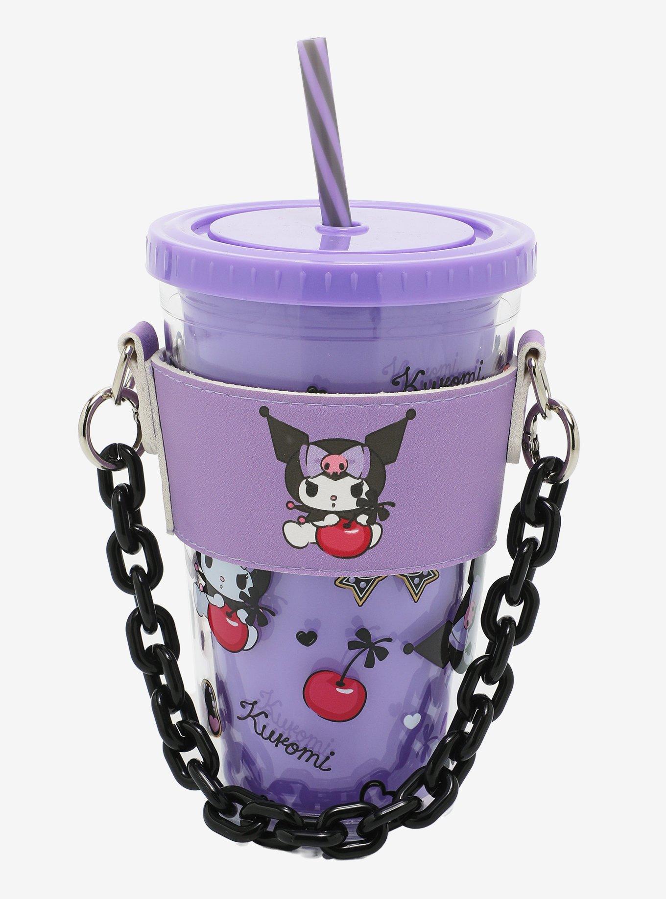 Kuromi Cherry Acrylic Travel Cup With Holder, , hi-res