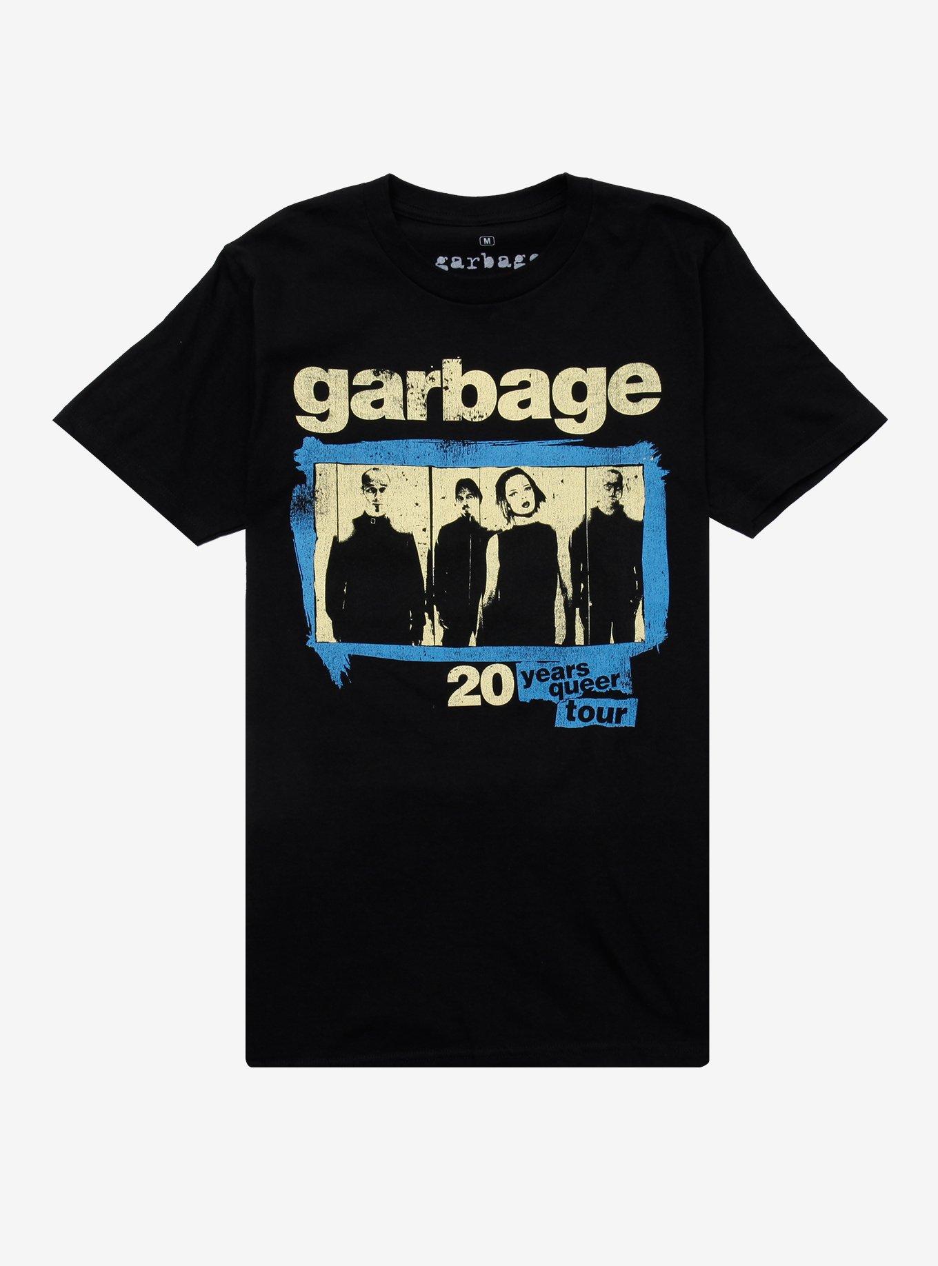 Garbage 20 Years Queer Tour Boyfriend Fit Girls T-Shirt, BLACK, hi-res