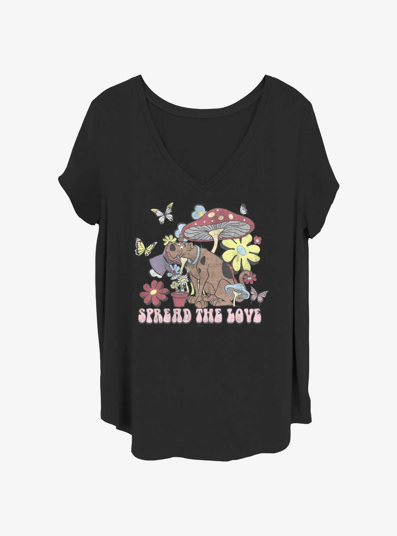 Scooby-Doo Spread The Love Scoob Girls T-Shirt Plus Size, , hi-res