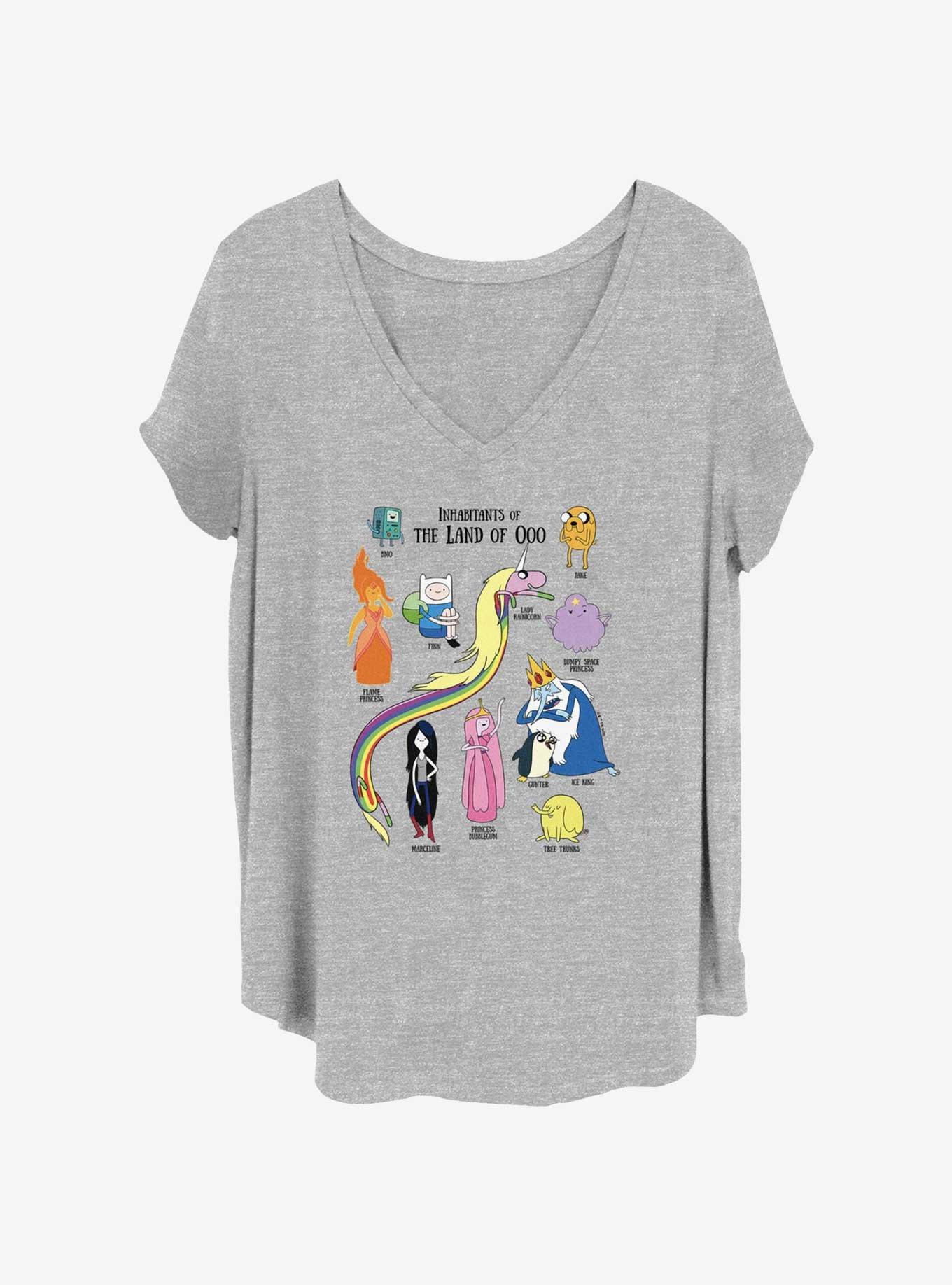 Adventure Time Inhabitants Girls T-Shirt Plus Size
