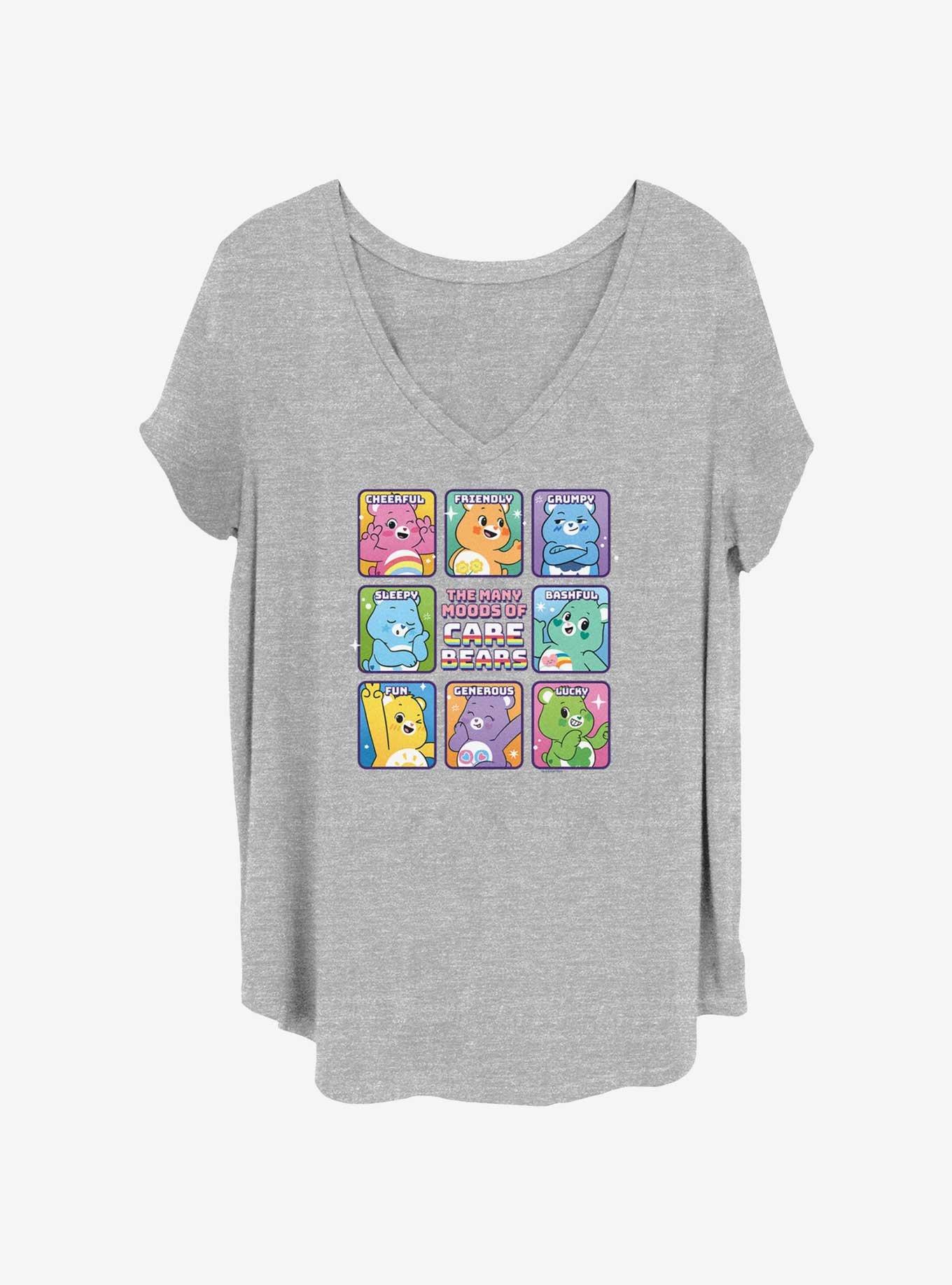 Care Bears Feelings Girls T-Shirt Plus Size, HEATHER GR, hi-res