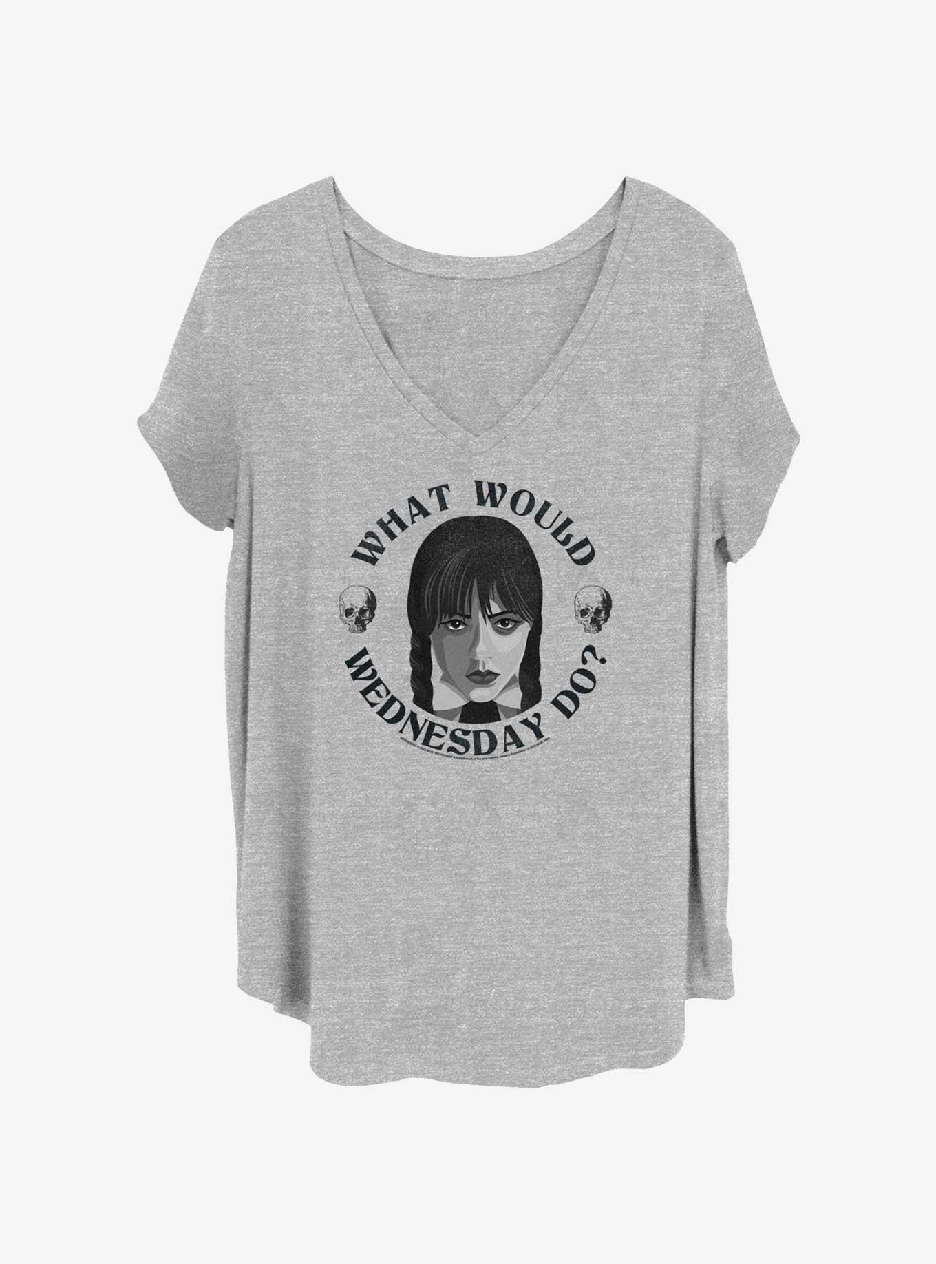 Wednesday What Would Wednesday Do Girls T-Shirt Plus Size, , hi-res