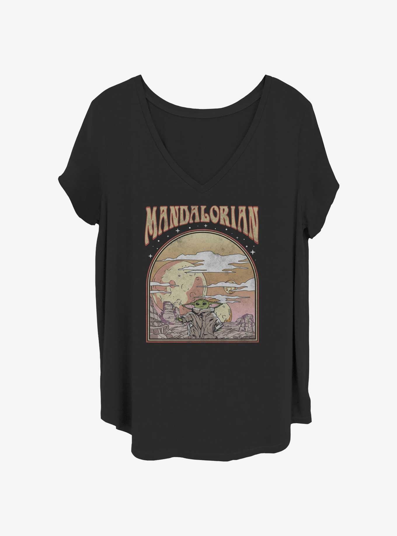 Star Wars The Mandalorian Nouveau Girls T-Shirt Plus Size, BLACK, hi-res