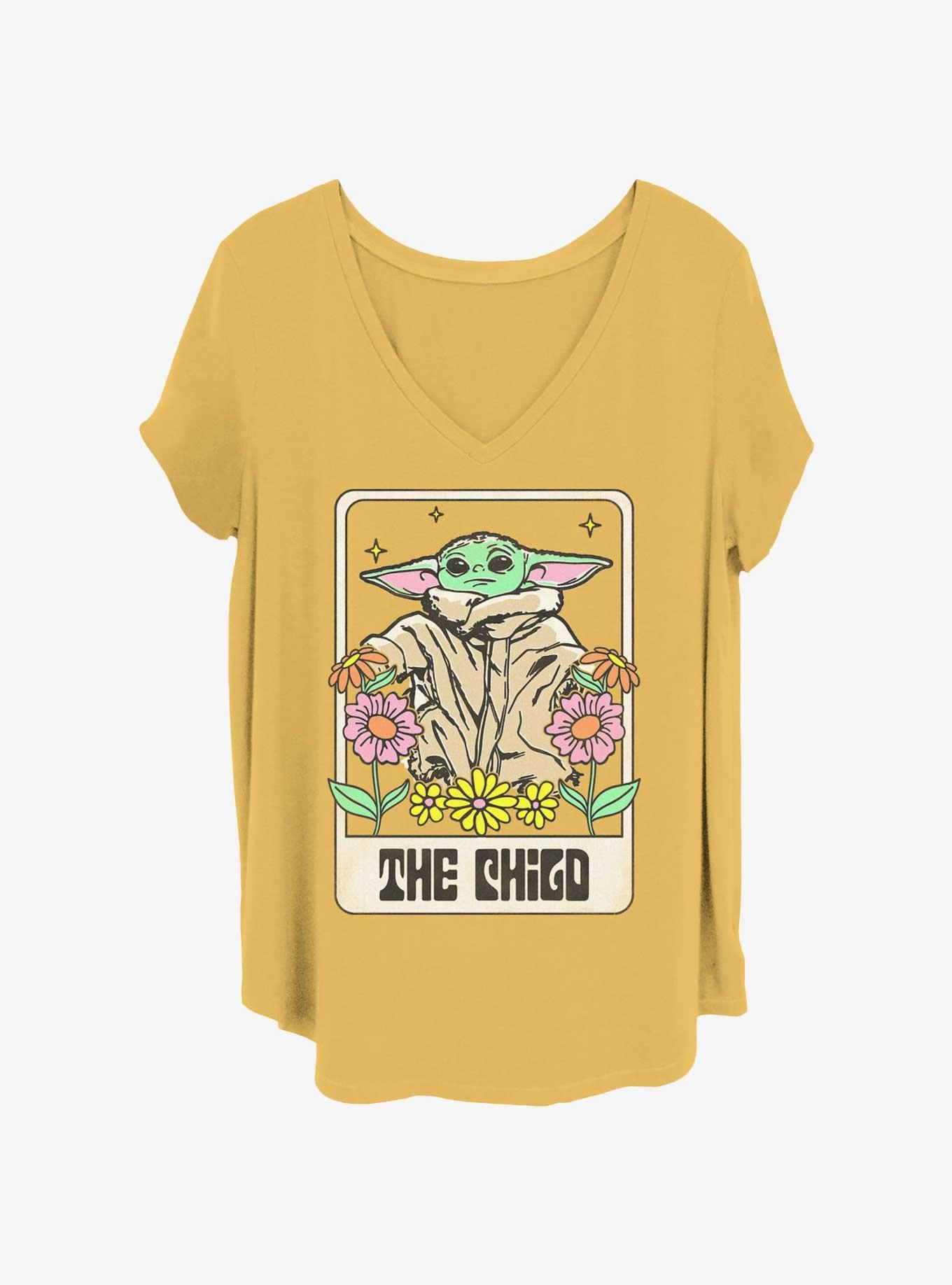 Star Wars The Mandalorian The Child Floral Girls T-Shirt Plus Size
