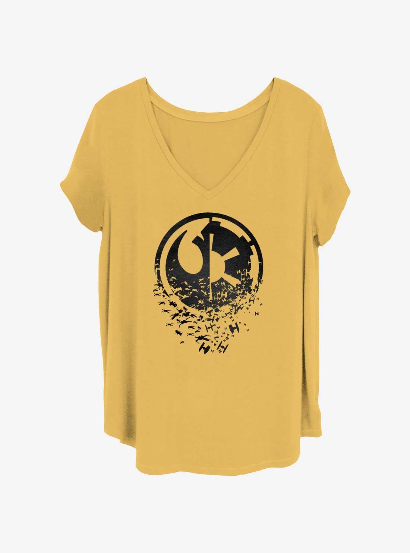 Star Wars Duel Side Girls T-Shirt Plus Size, , hi-res