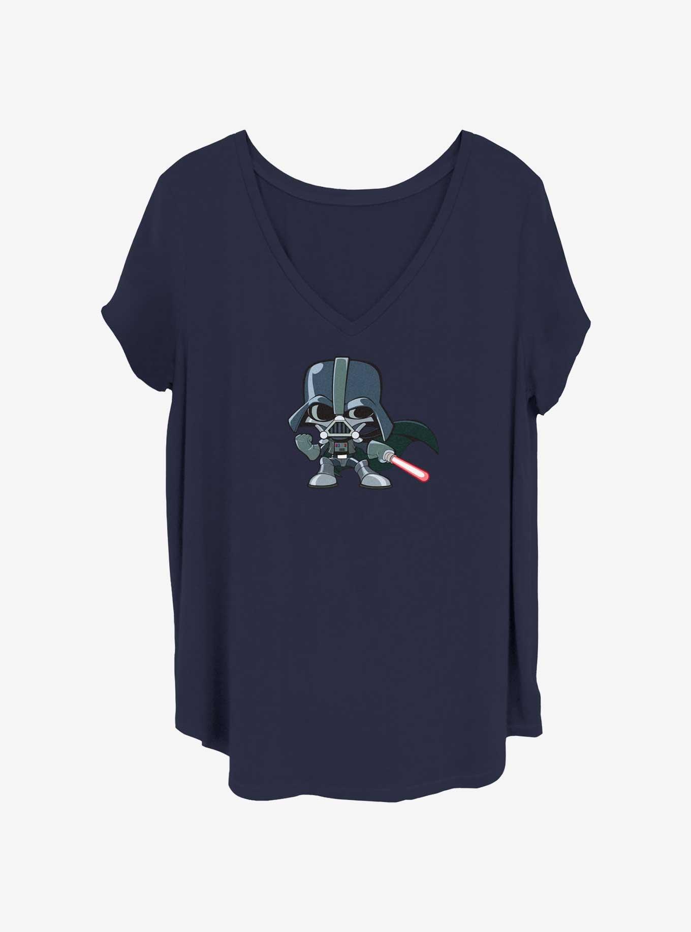 Star Wars Comic Vader Girls T-Shirt Plus Size, NAVY, hi-res