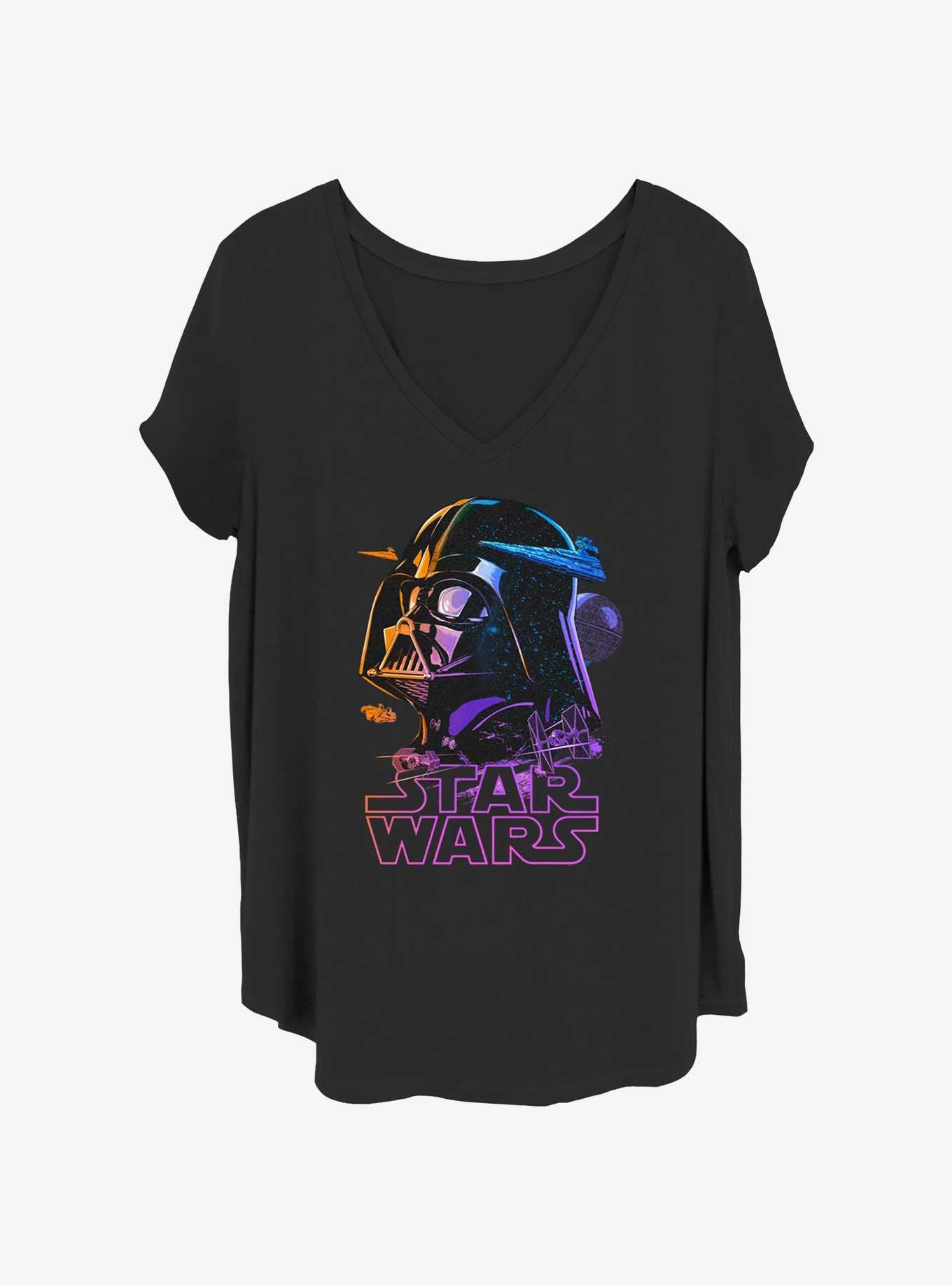 Star Wars Vader Star Girls T-Shirt Plus Size, , hi-res