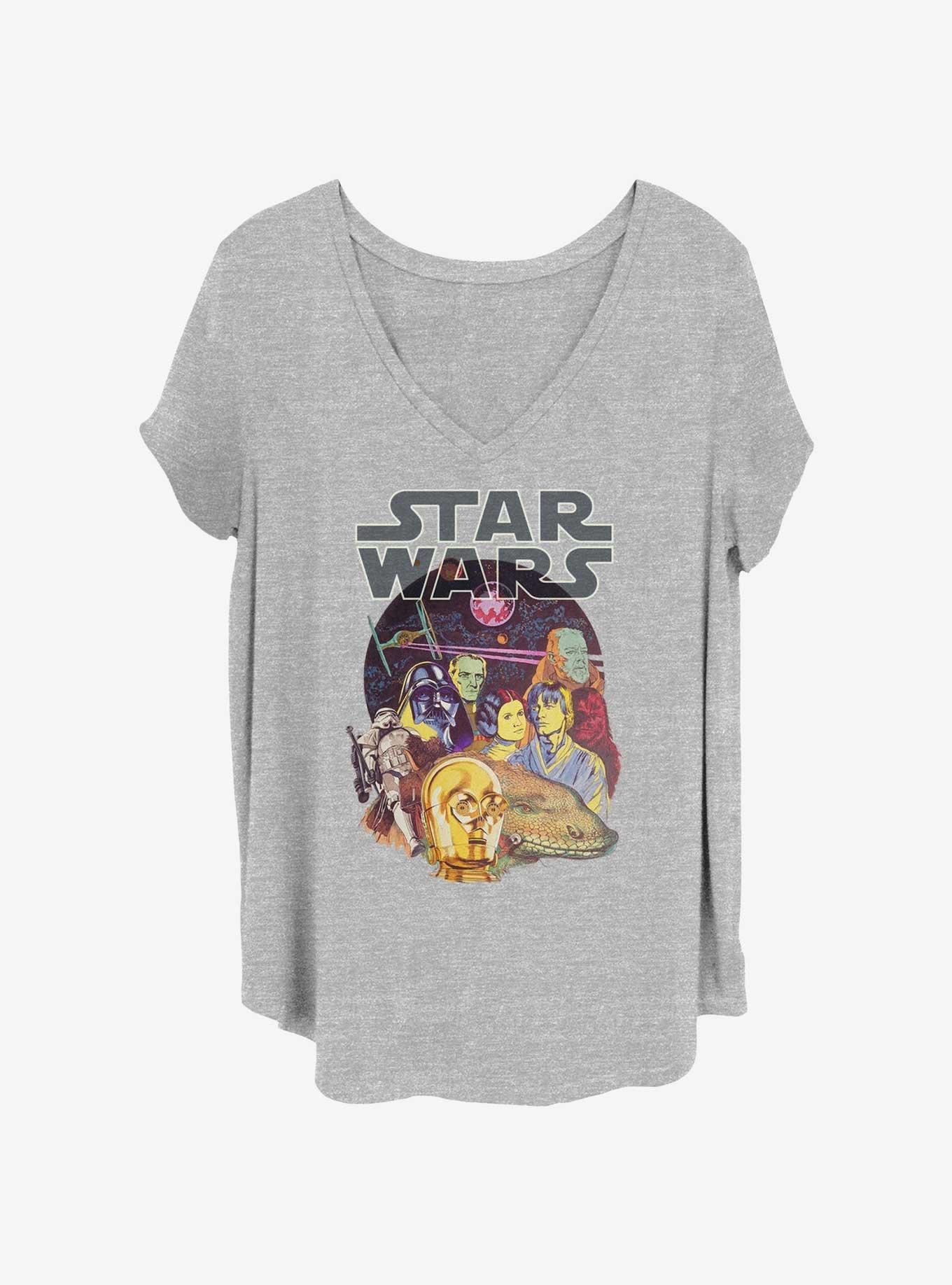 Star Wars Vintage Team Girls T-Shirt Plus Size