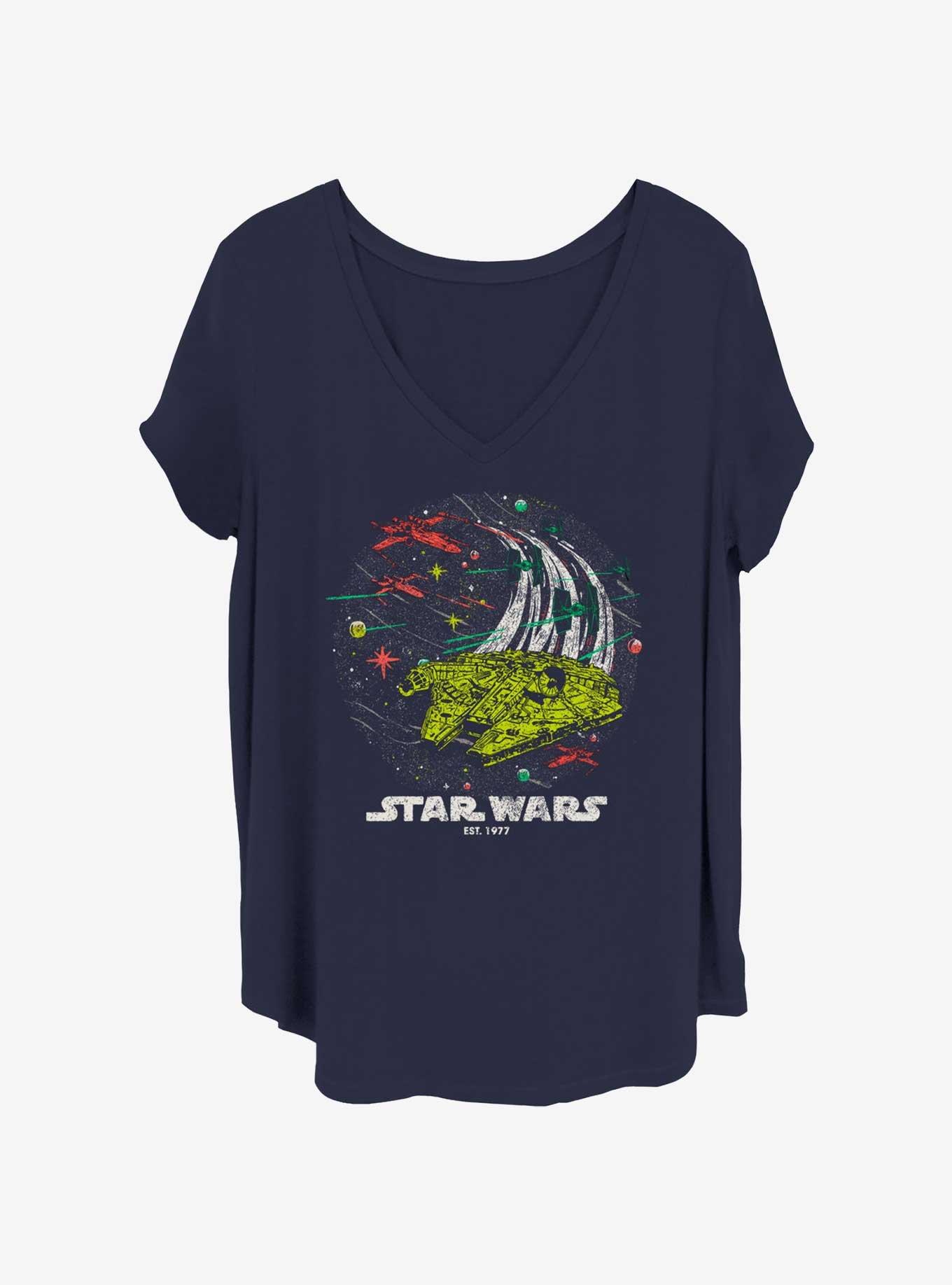 Star Wars Wild Retro Girls T-Shirt Plus Size