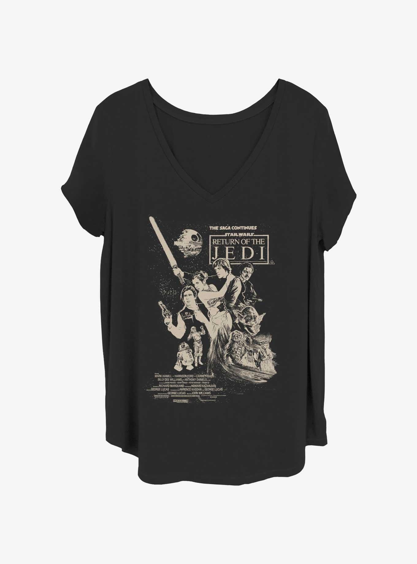Star Wars Continuing Saga Girls T-Shirt Plus Size, BLACK, hi-res