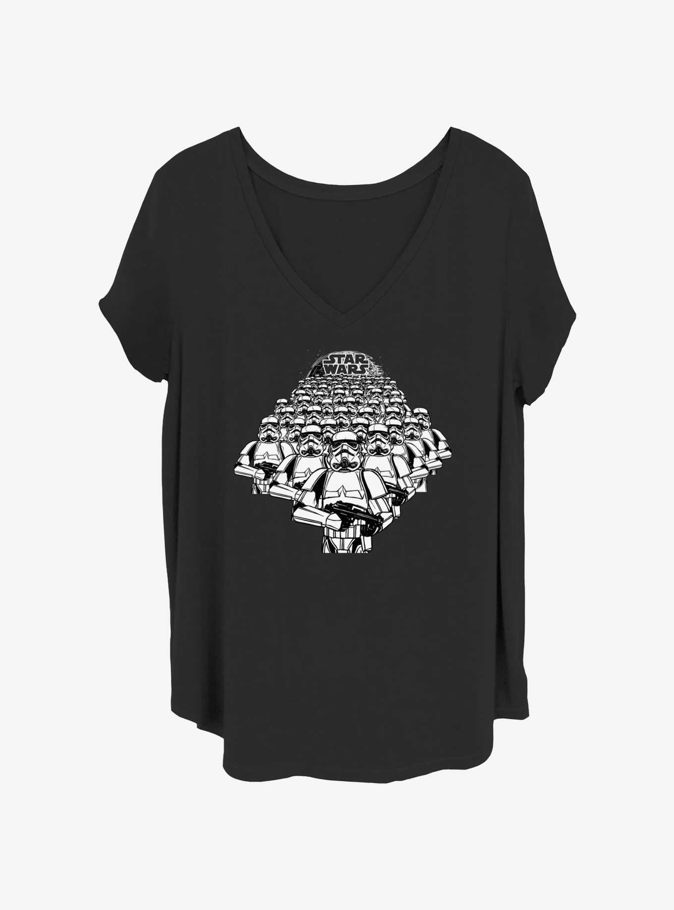 Star Wars Troopers Marching Girls T-Shirt Plus Size, BLACK, hi-res