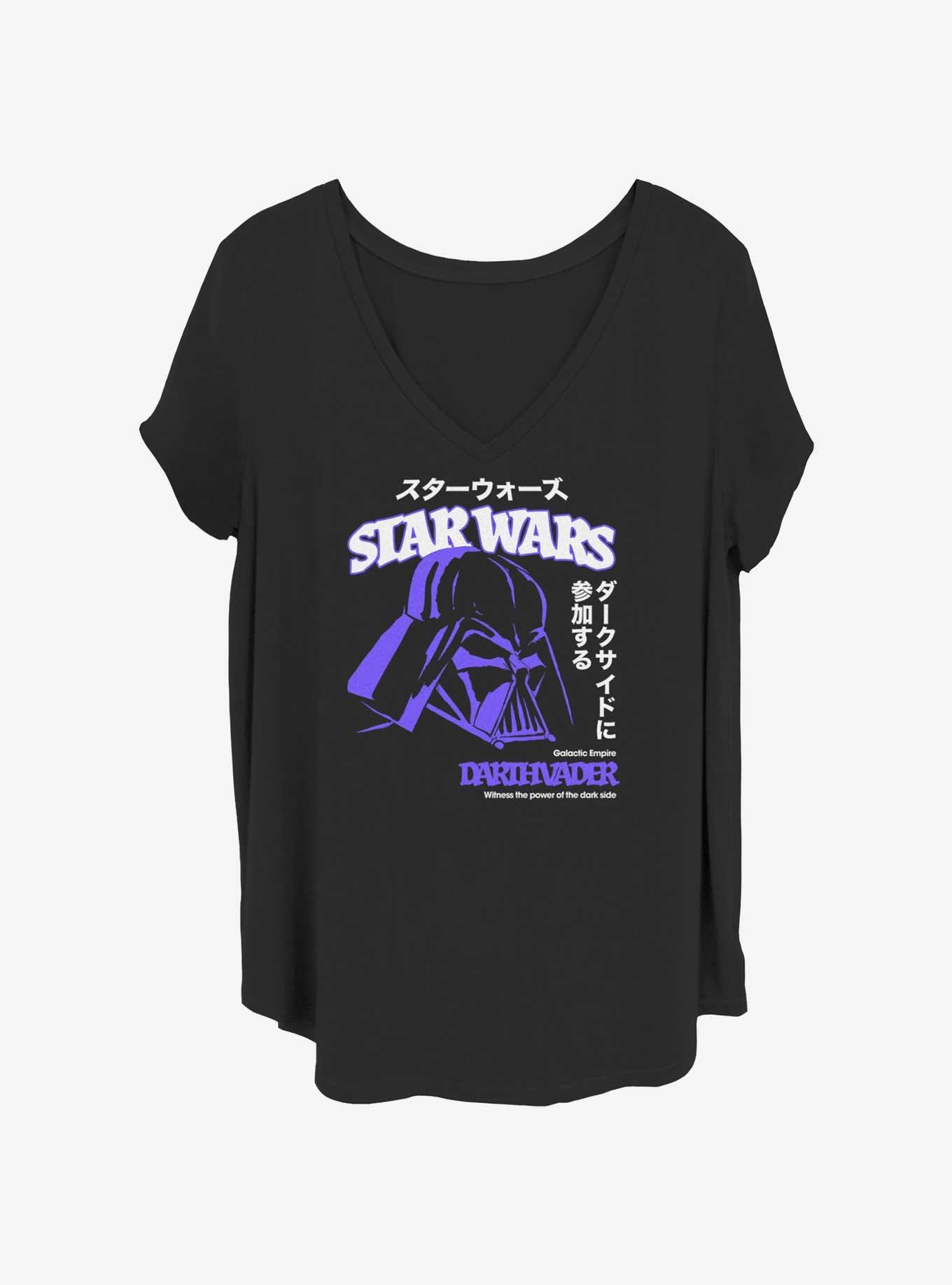 Star Wars Anime Vader Girls T-Shirt Plus Size, BLACK, hi-res