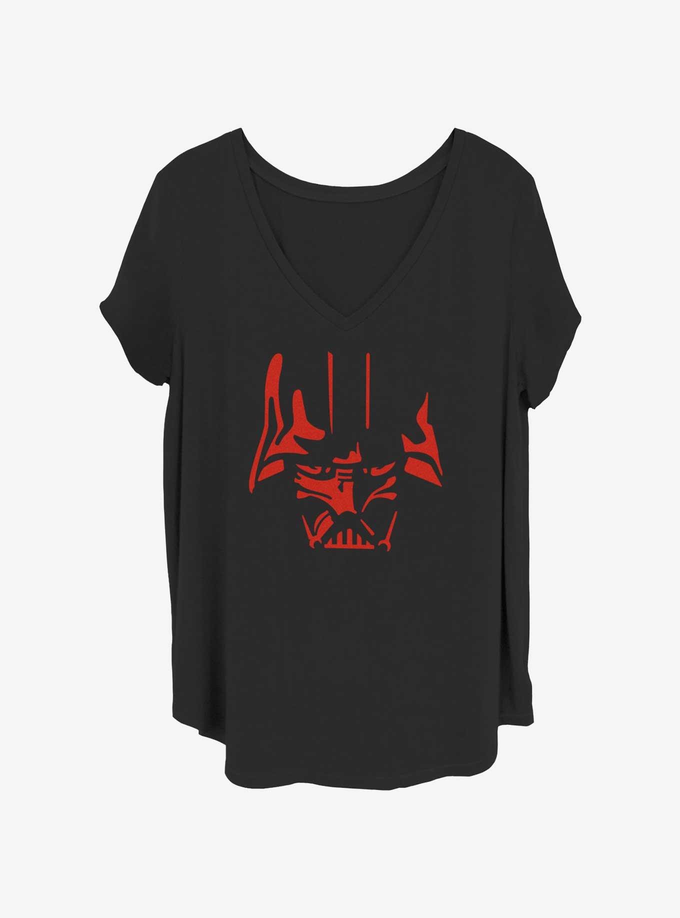Star Wars Vader Stencil Girls T-Shirt Plus Size
