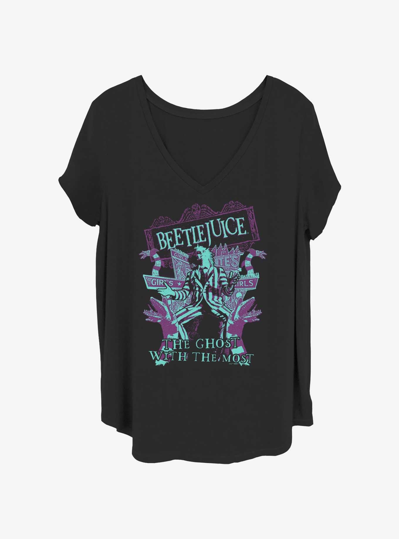Beetlejuice Welcome The Ghost With The Most Girls T-Shirt Plus Size, , hi-res