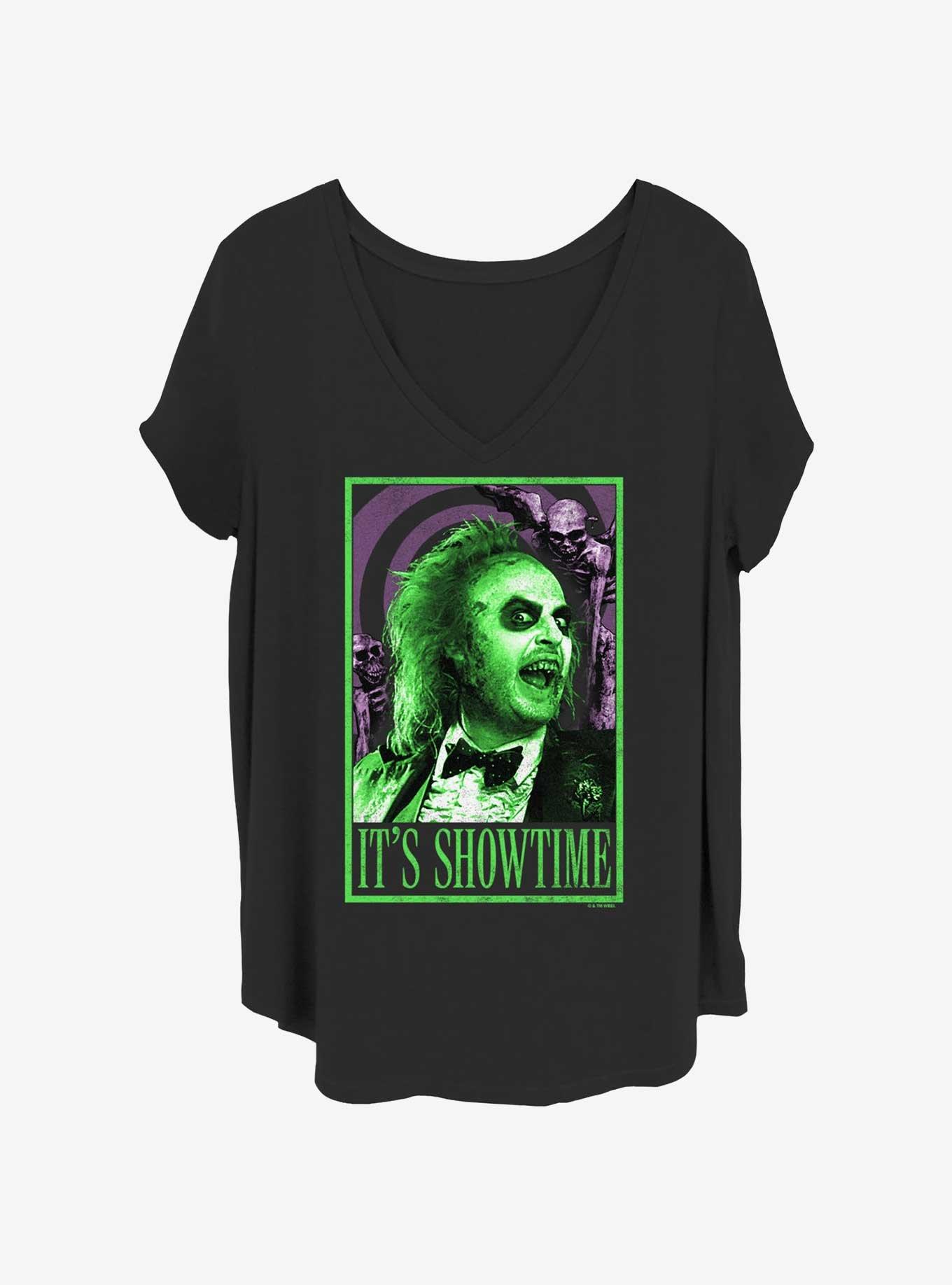 Beetlejuice Showtime Box Girls T-Shirt Plus Size, BLACK, hi-res