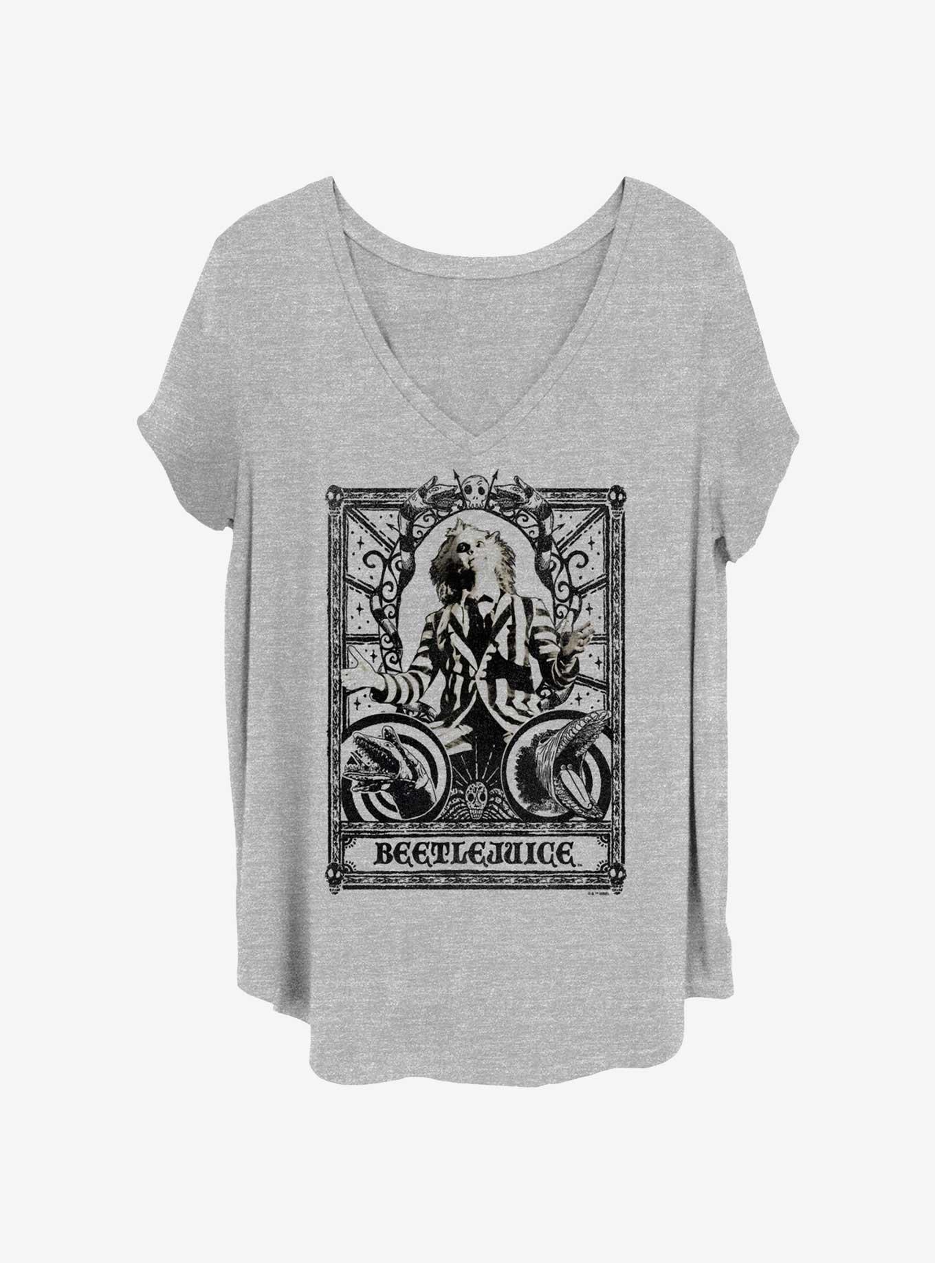 Beetlejuice Tarot Card Girls T-Shirt Plus Size, , hi-res