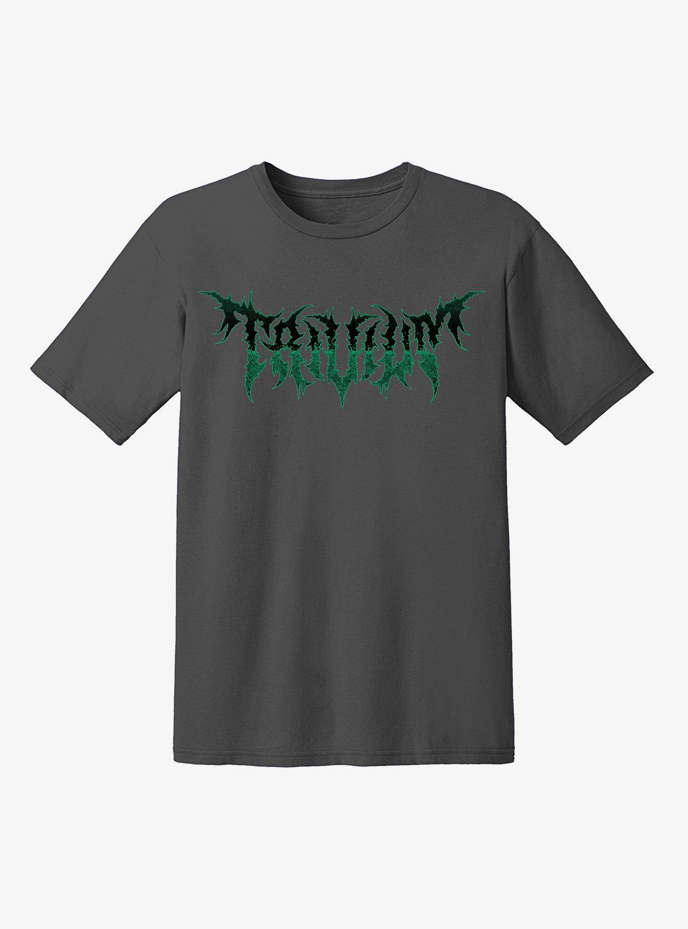 Trivium Green Logo Relaxed Fit Girls T-Shirt, , hi-res