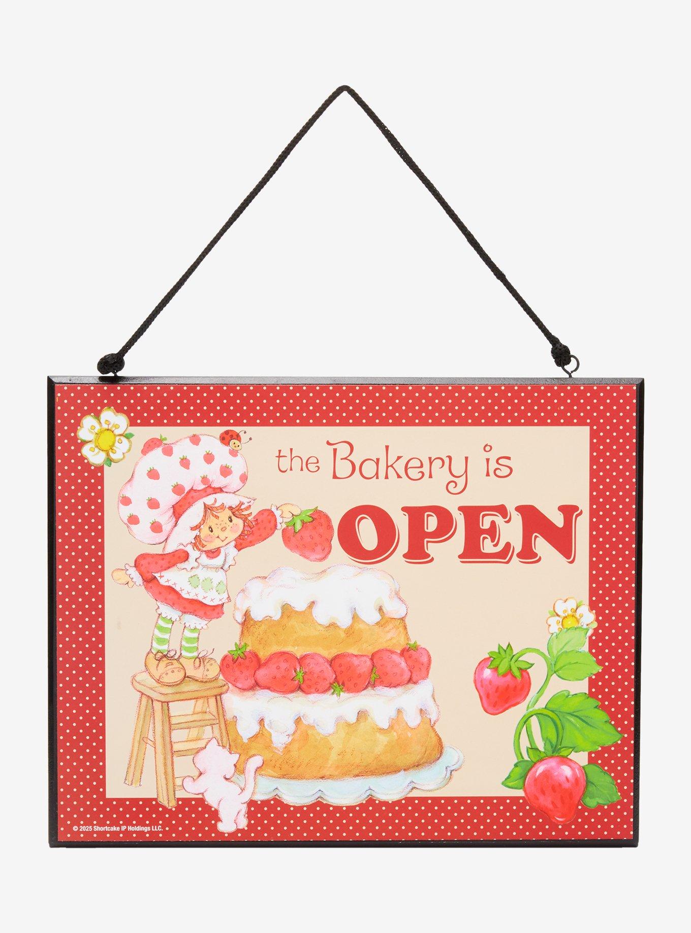 Strawberry Shortcake Bakery Open & Closed Double Sided Wall Sign, , hi-res