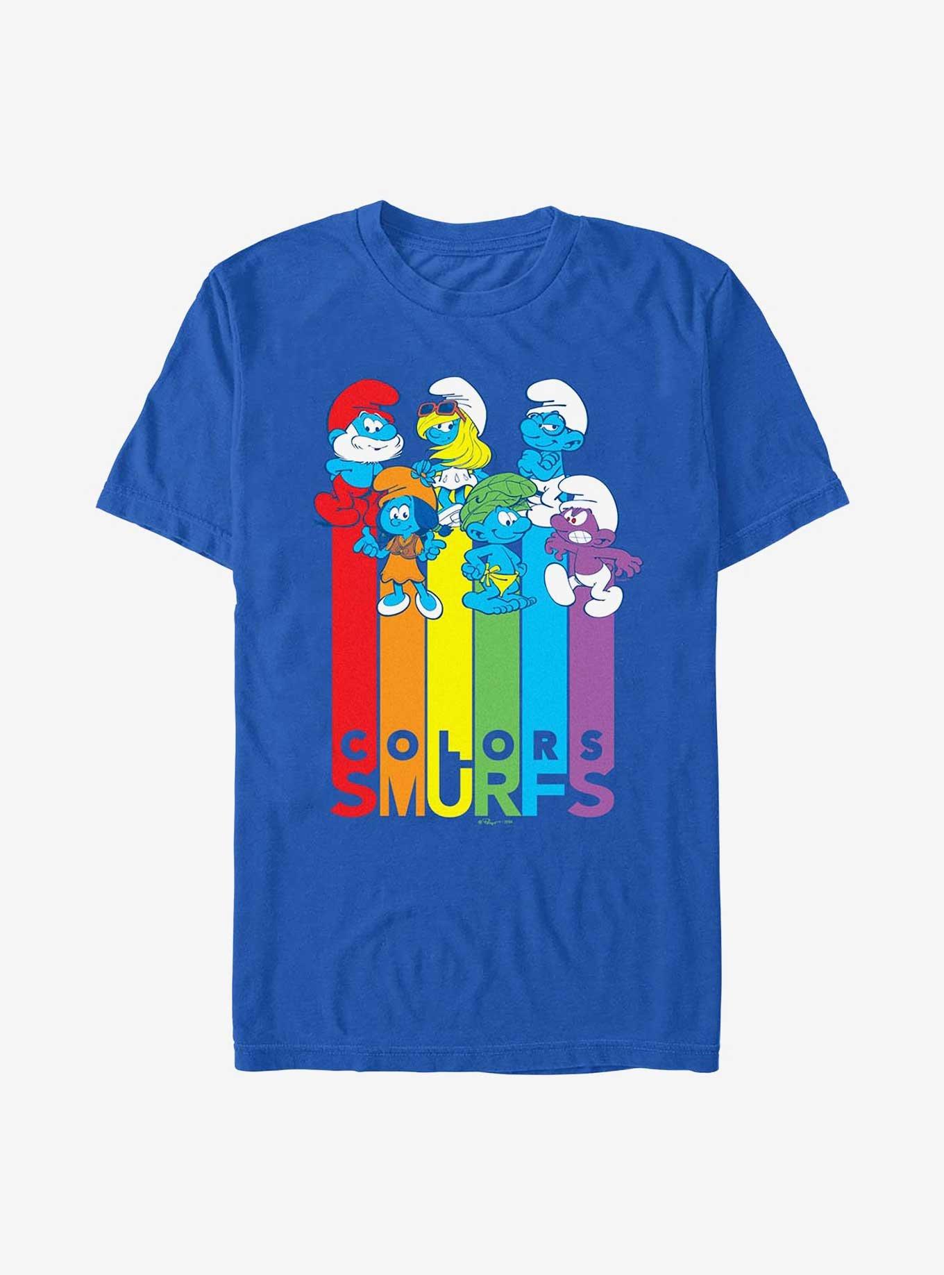 The Smurfs Colors Smurfs T-Shirt, ROYAL, hi-res