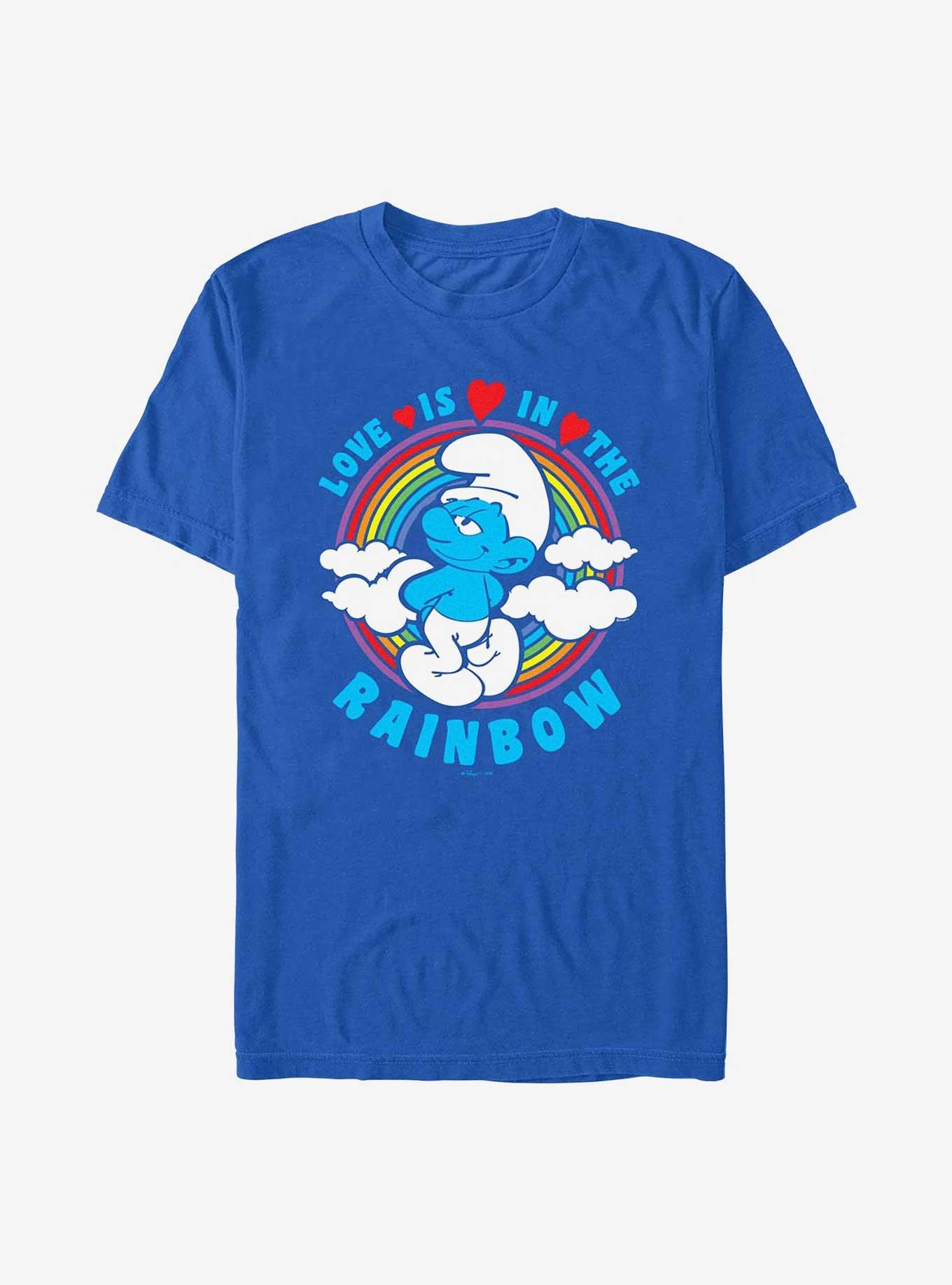 The Smurfs Love Is In The Rainbow T-Shirt, ROYAL, hi-res