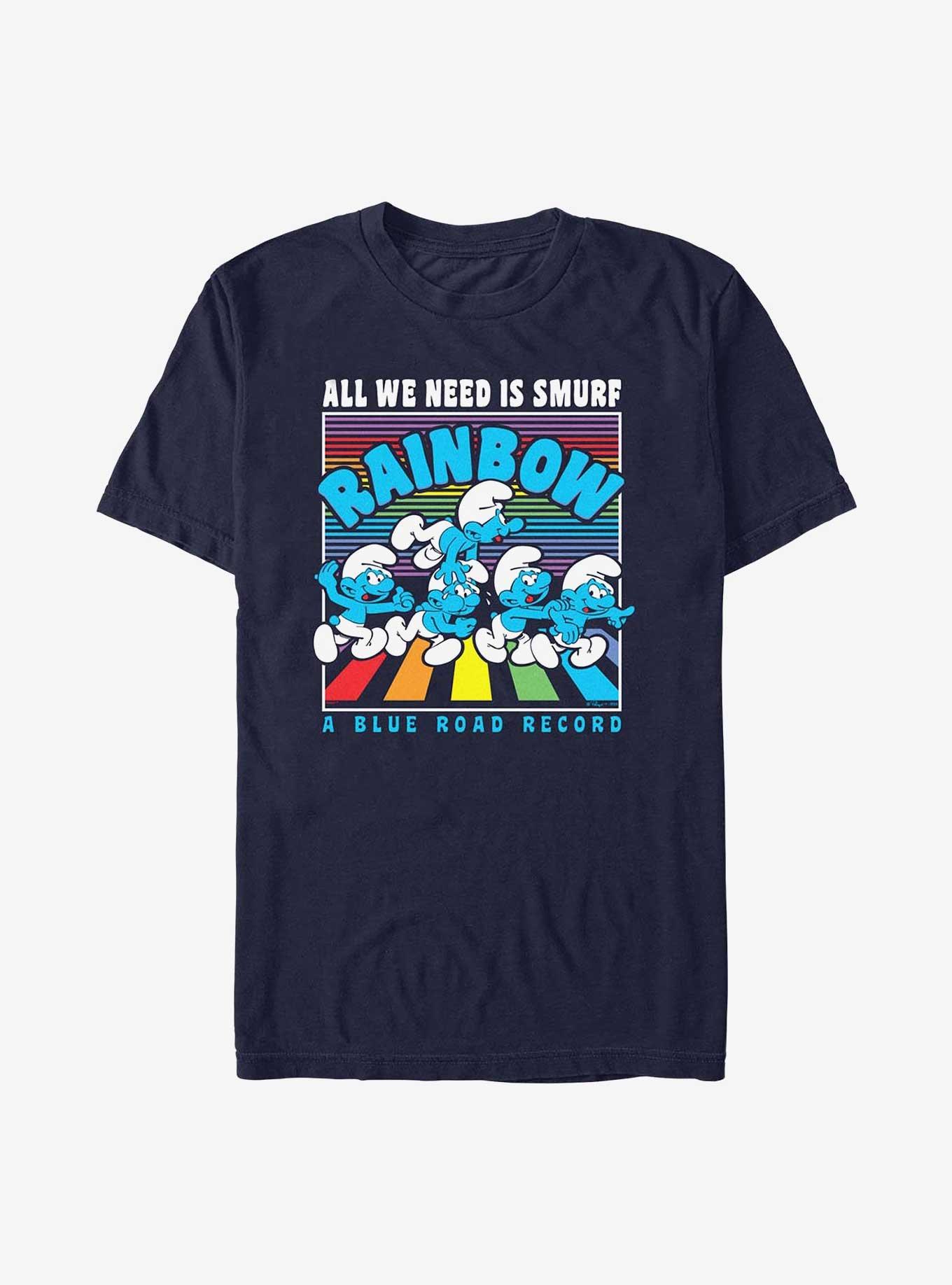 The Smurfs All We Need Is Smurf T-Shirt, NAVY, hi-res