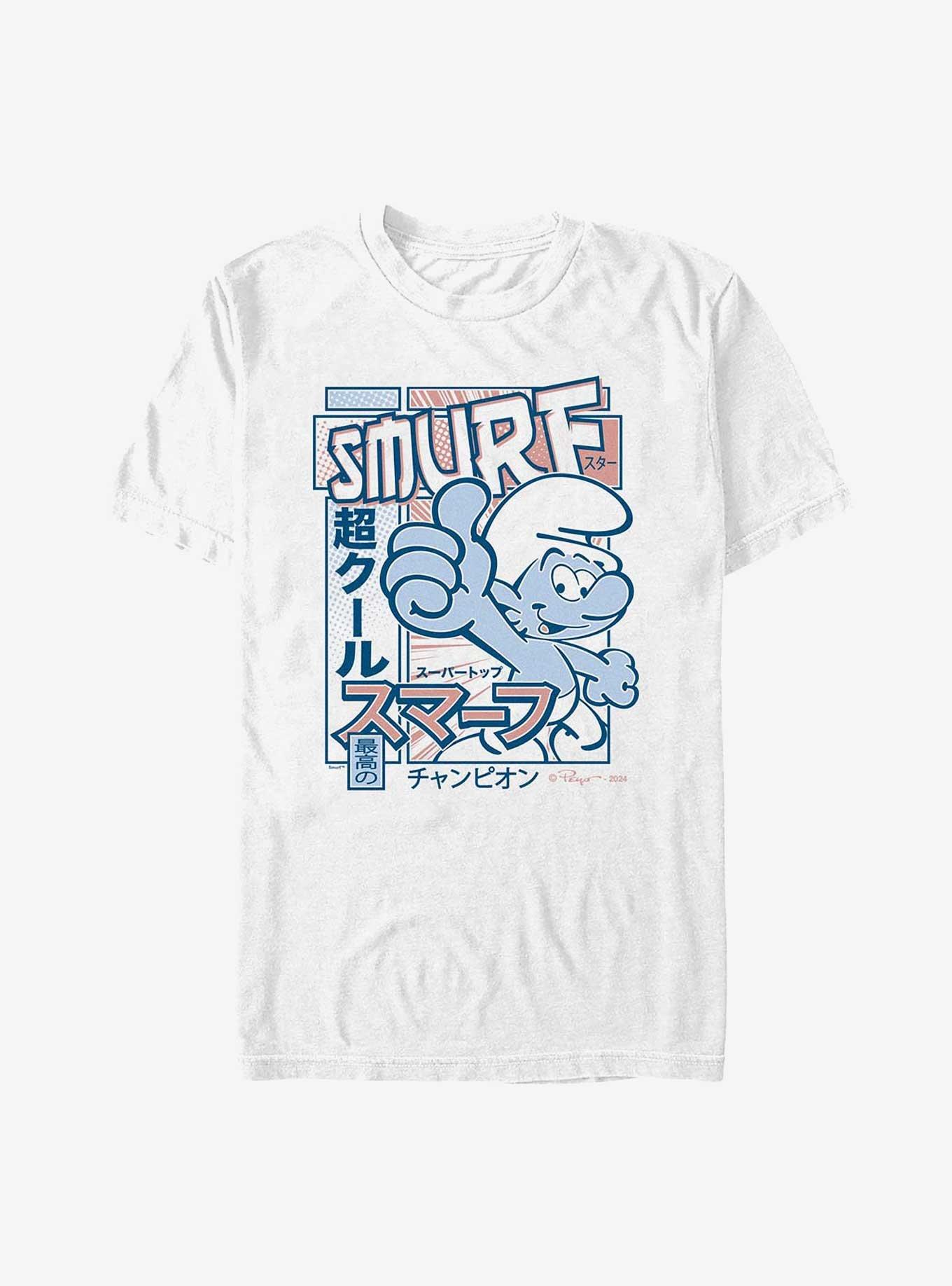 The Smurfs Super Cool Smurf T-Shirt, WHITE, hi-res