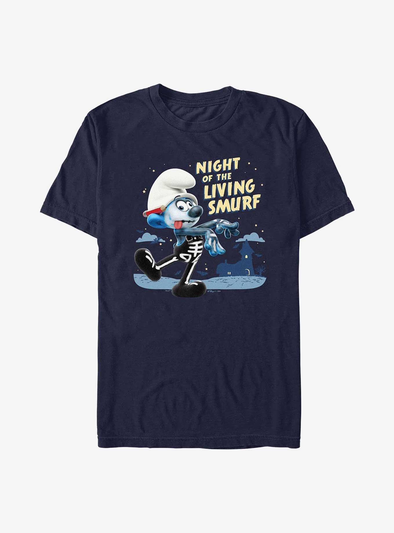 The Smurfs Night Of The Living Smurf T-Shirt, NAVY, hi-res