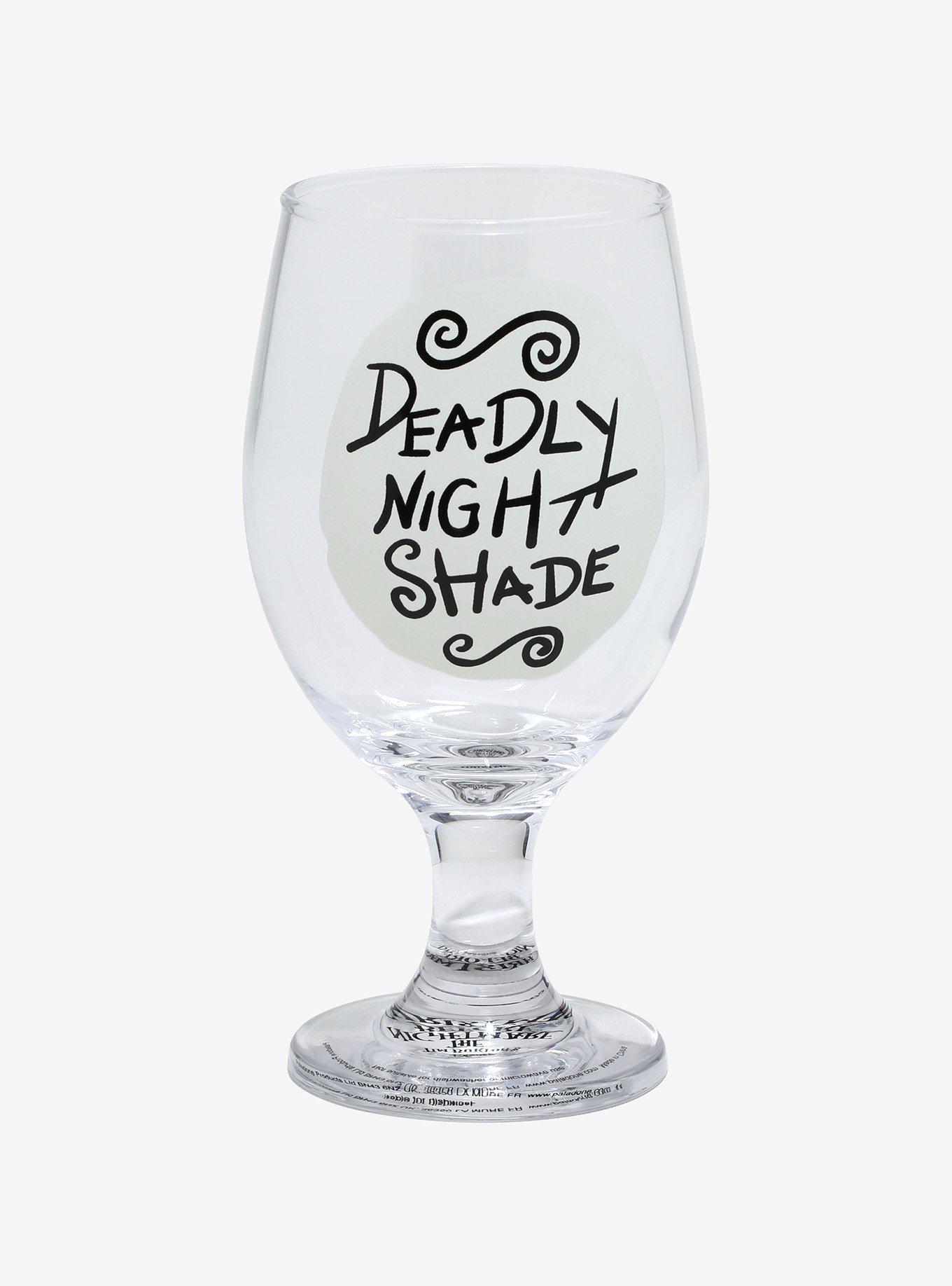 The Nightmare Before Christmas Deadly Nightshade Glow-In-The-Dark Glass, , hi-res