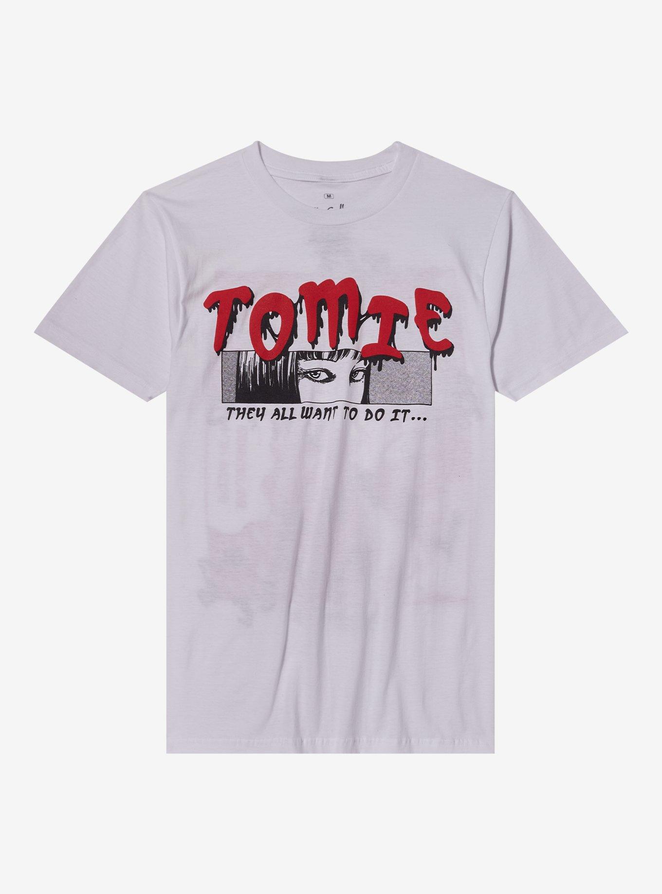 Junji Ito Tomie Manga Panels Boyfriend Fit Girls T-Shirt, , hi-res