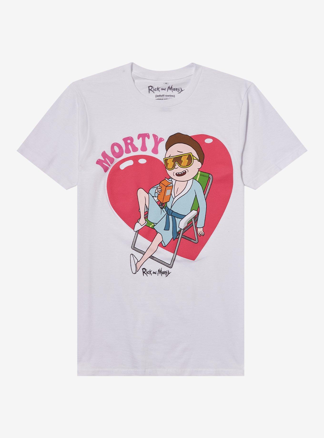 Rick And Morty Heart Morty Boyfriend Fit Girls T-Shirt, , hi-res