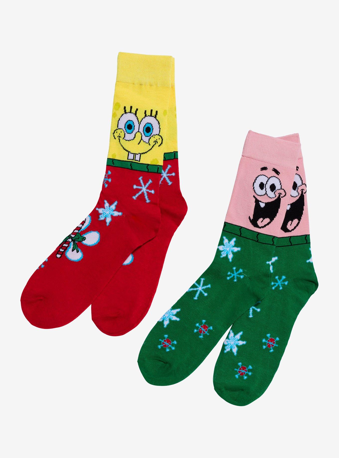 SpongeBob SquarePants Patrick Duo Holiday Crew Socks 2 Pair, , hi-res