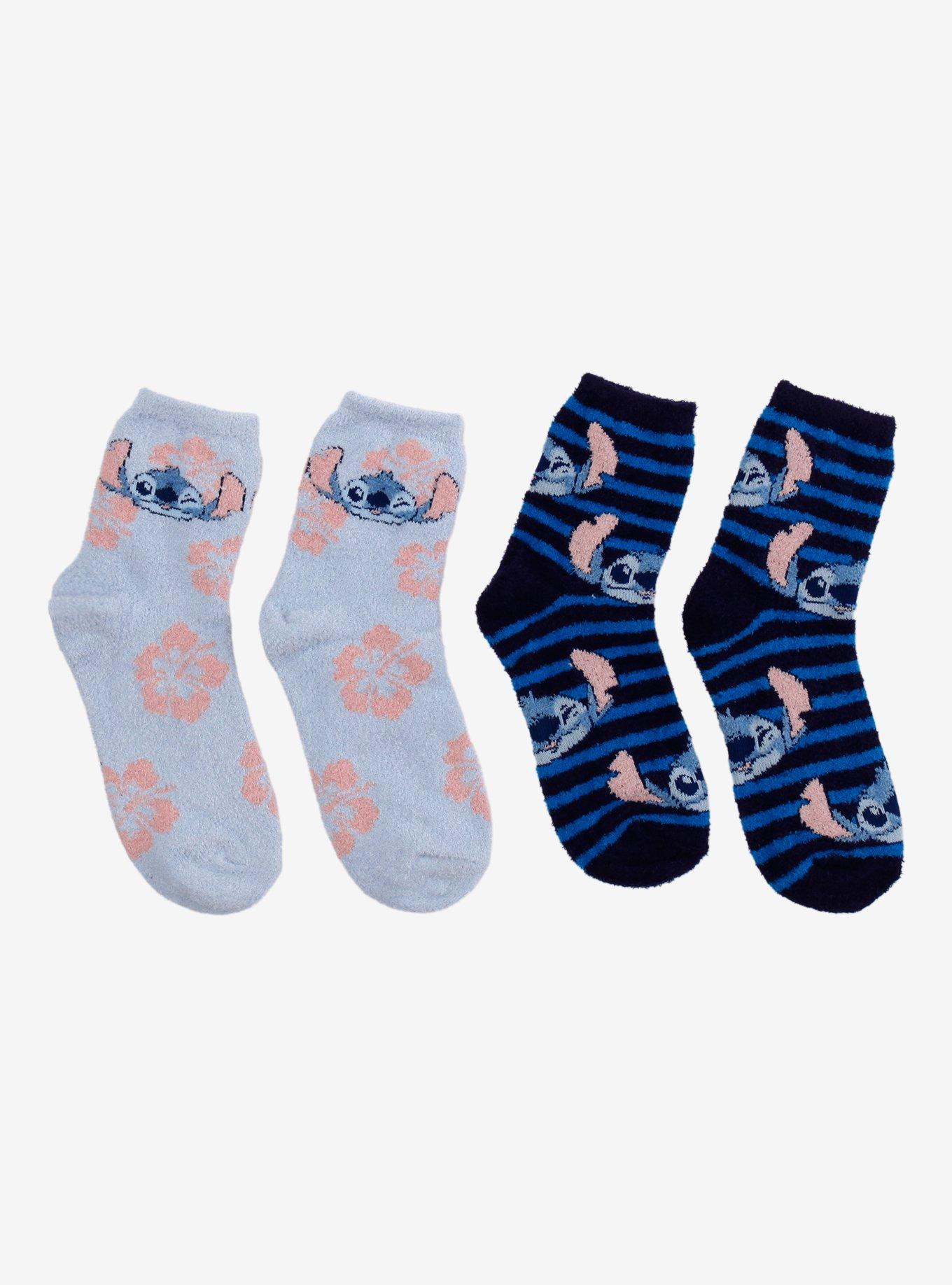 Disney Stitch Cozy Crew Socks 2 Pair Gift Set, , hi-res