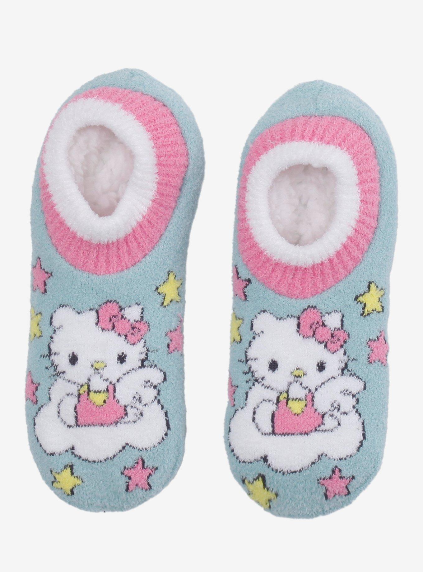 Hello Kitty Cloud Star Cozy Slipper Socks, , hi-res