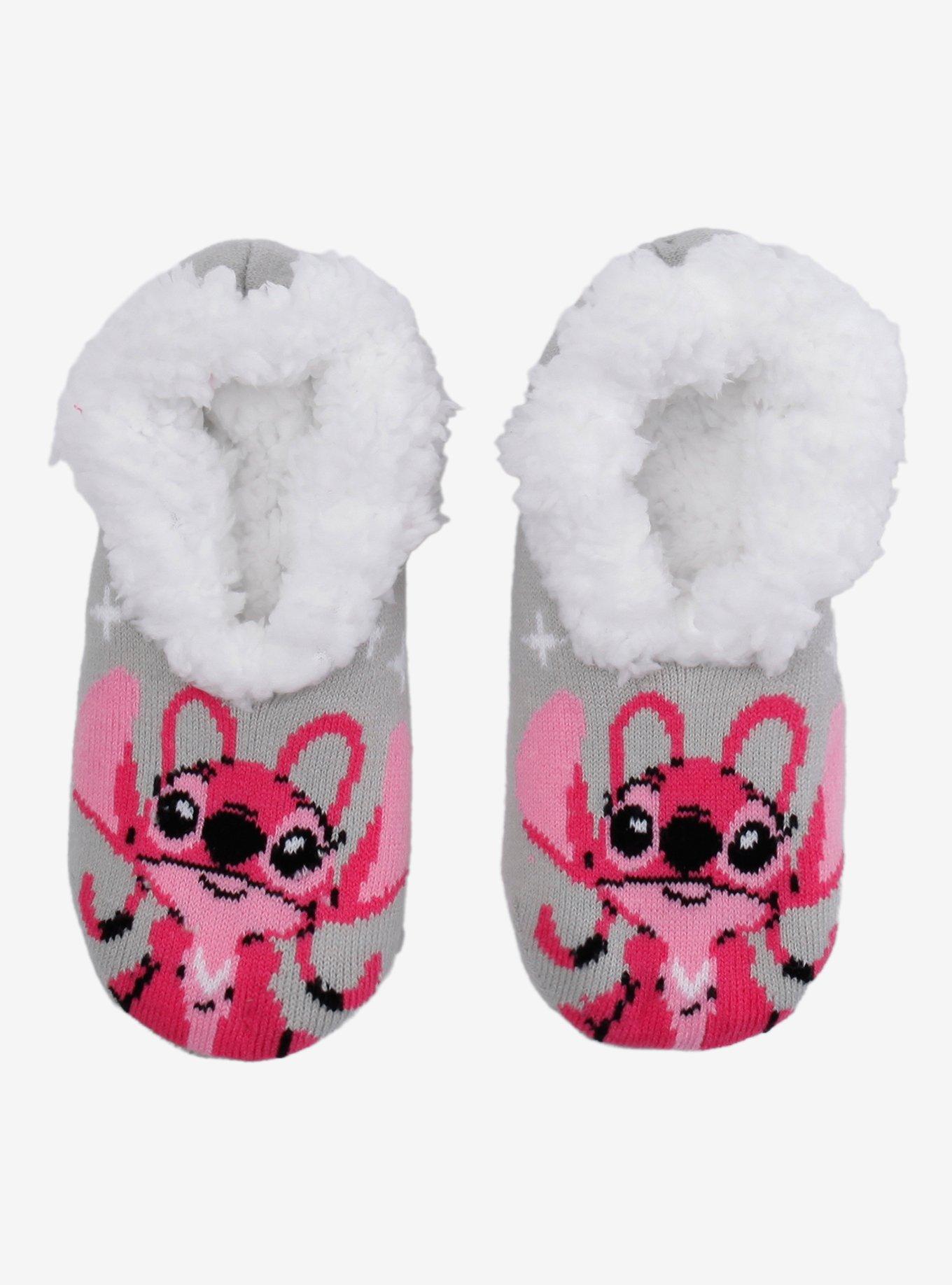 Disney Stitch Angel Cozy Slipper Socks, , hi-res