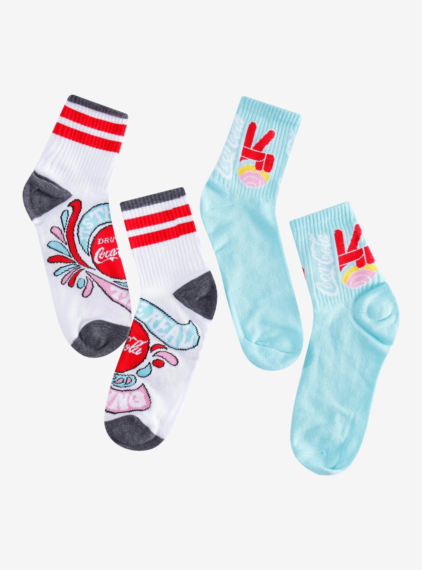 Coca-Cola The Real Thing Crew Socks 2 Pair, , hi-res