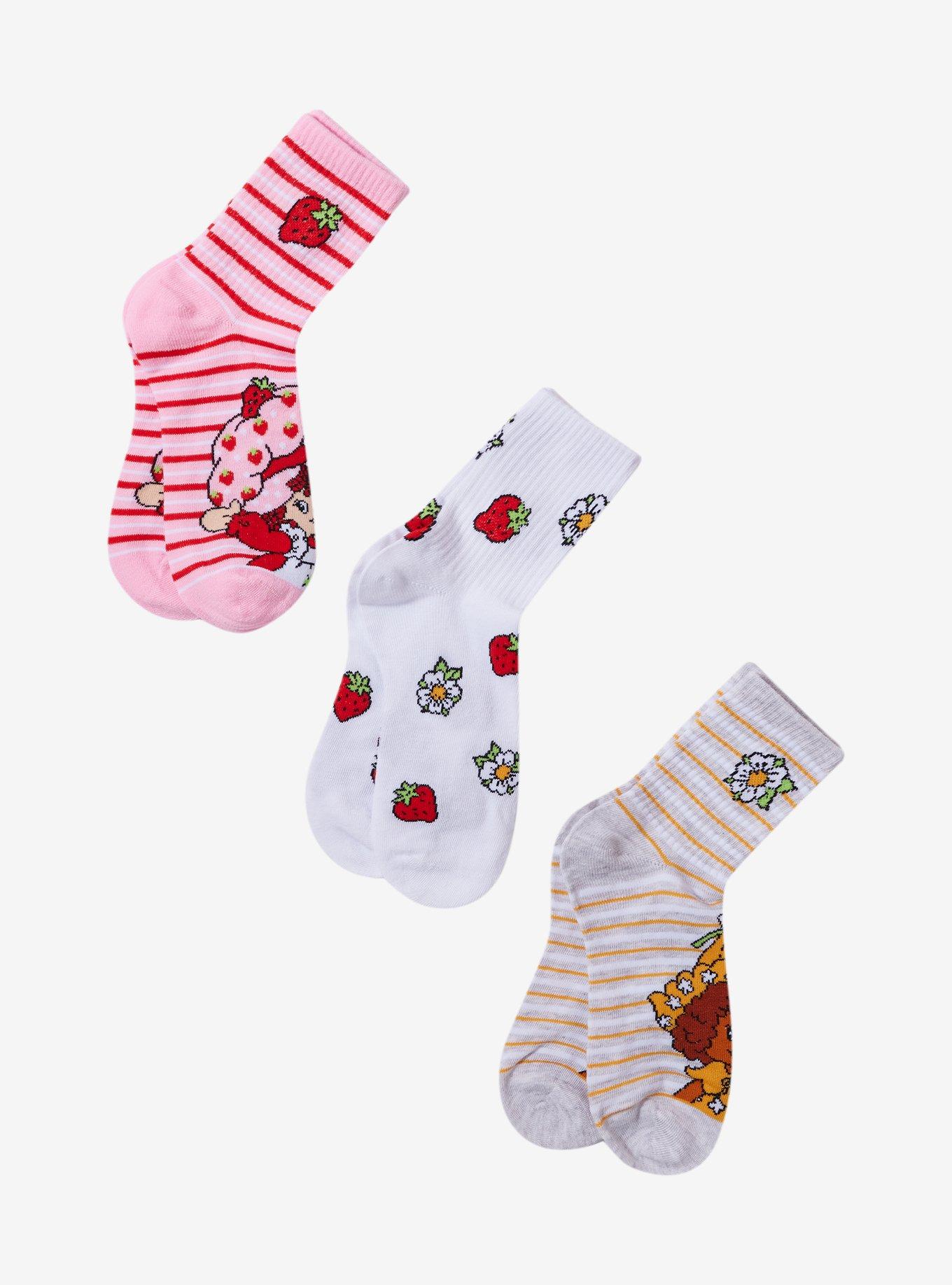 Strawberry Shortcake Orange Blossom Crew Socks 2 Pair, , hi-res