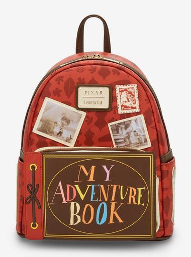 book themed mini backpack Fantastic Beasts Magical Books pretty in pink Loungefly Disney Pixar Up Adventure