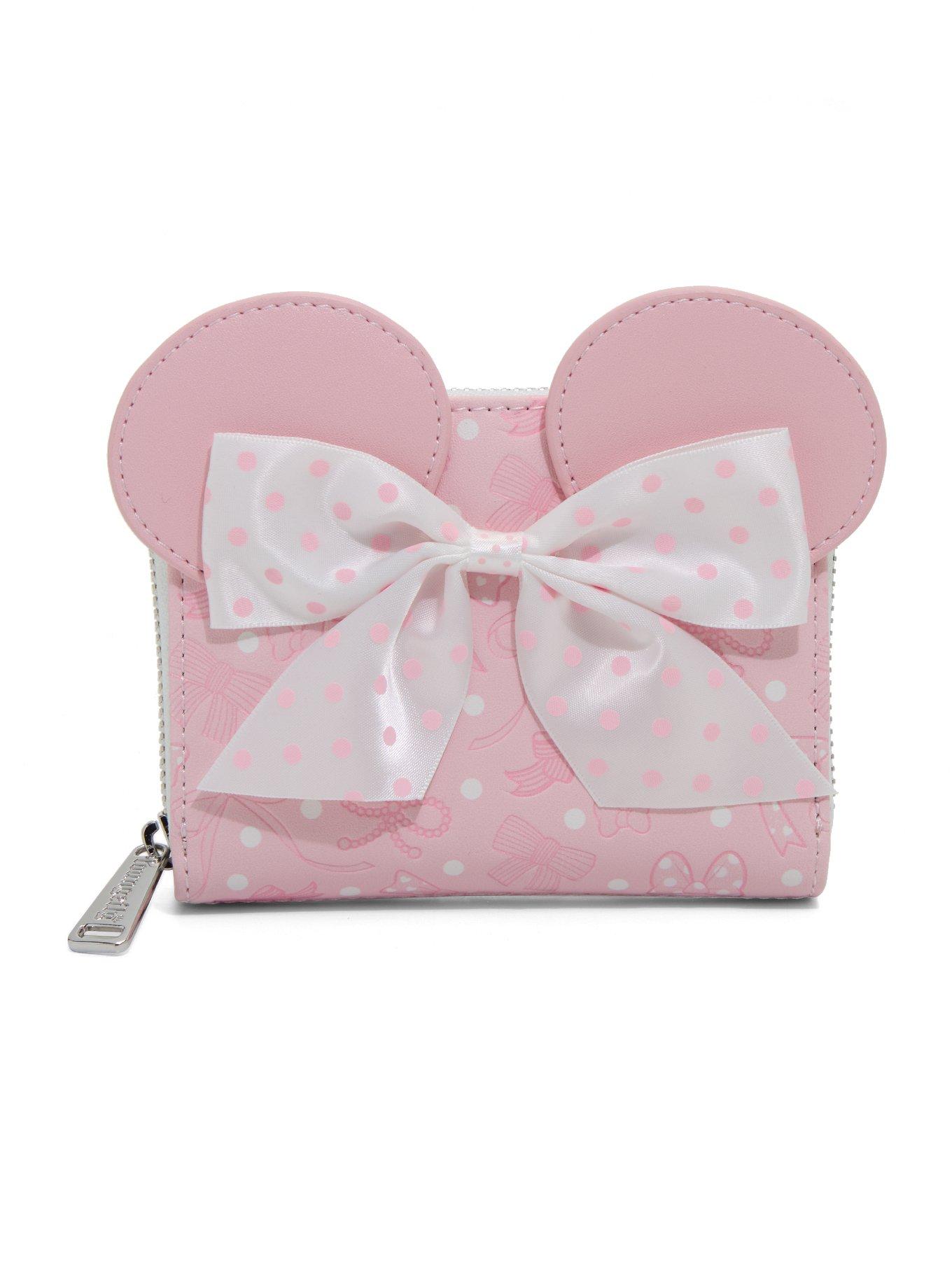 Loungefly Disney Minnie Mouse Bow Ears Cosmetic Bag - BoxLunch Exclusive