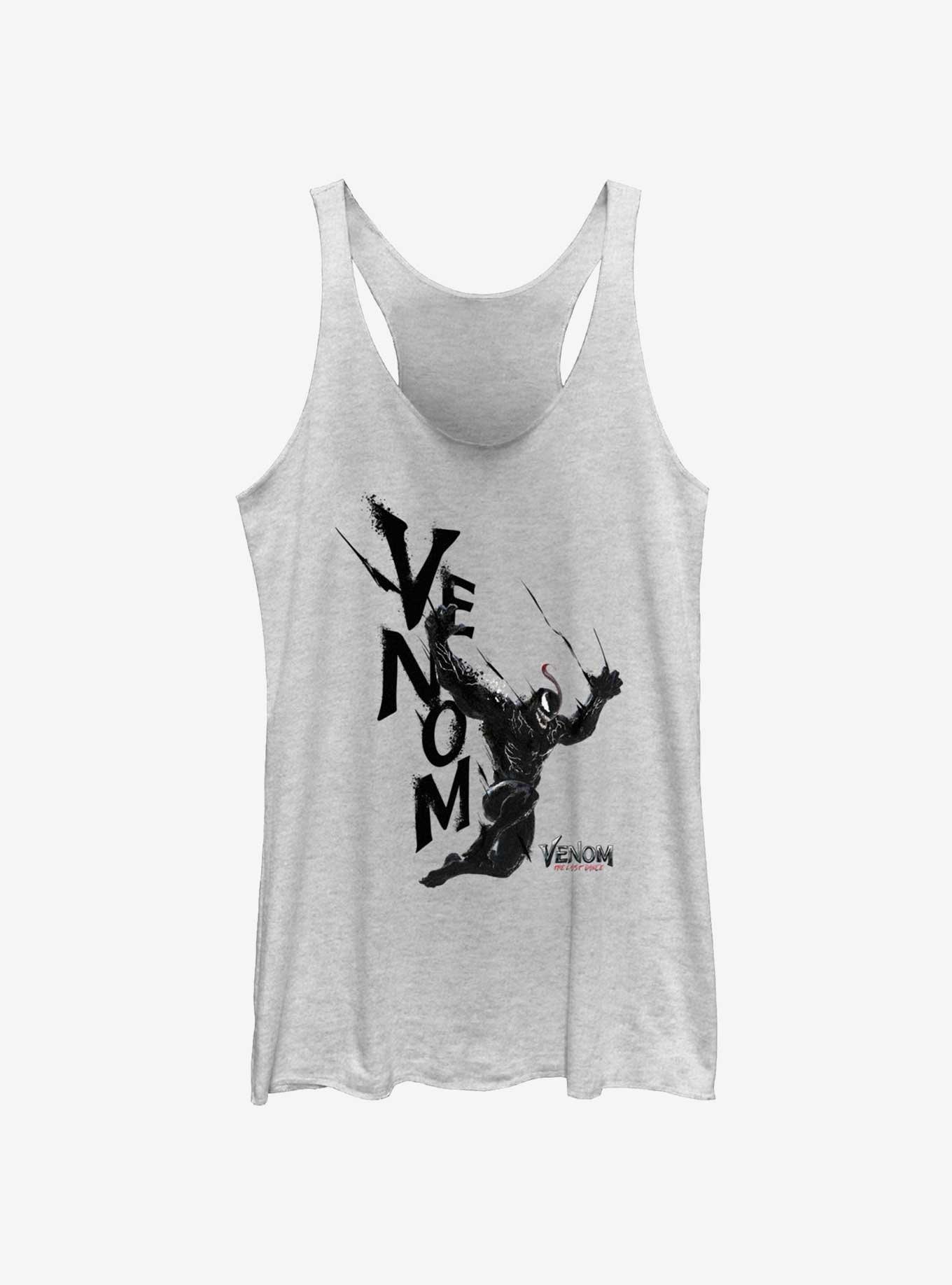 Marvel Venom: The Last Dance Venom Attack Womens Tank Top, WHITE HTR, hi-res