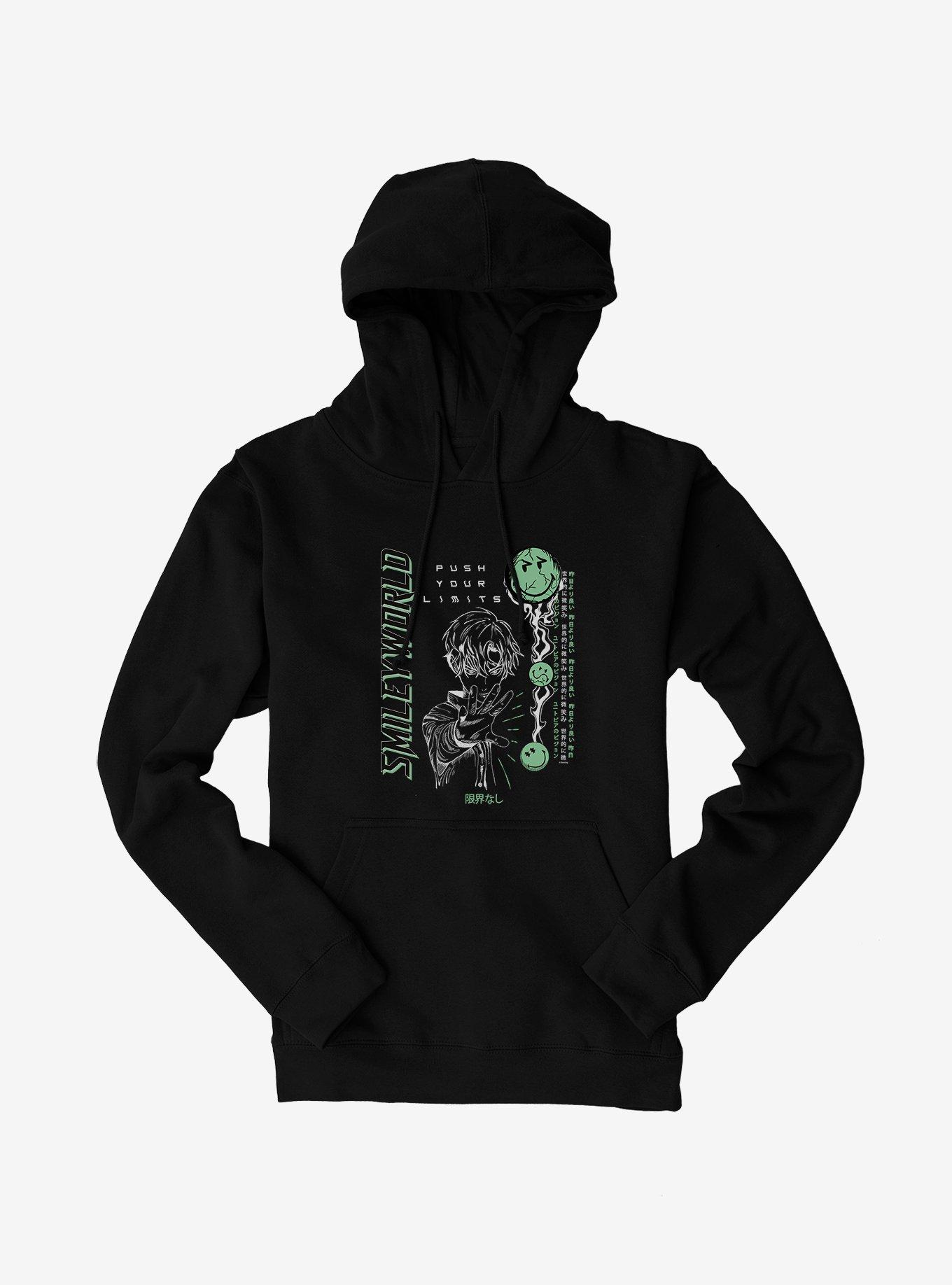 SmileyWorld Push Your Limits Hoodie, BLACK, hi-res