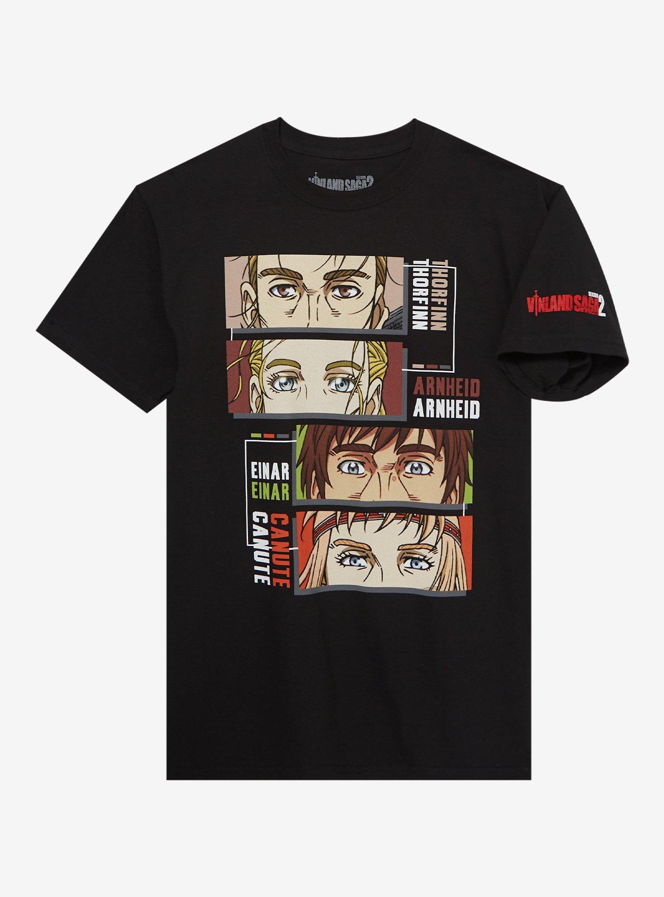 Vinland Saga Close-Up Eye Panels T-Shirt, BLACK, hi-res