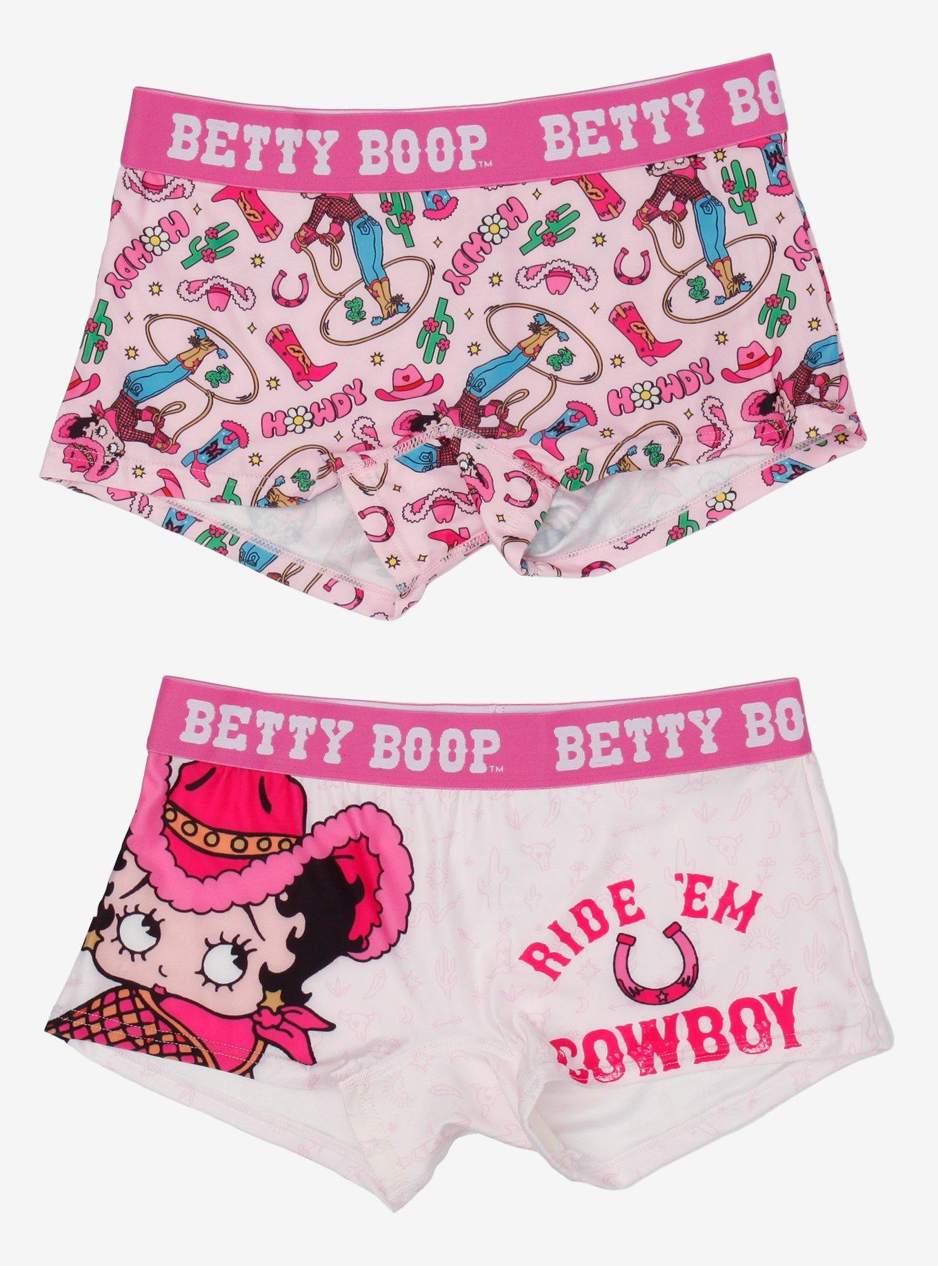 Betty Boop Cowgirl Boyshort Panty 2 Pack, , hi-res