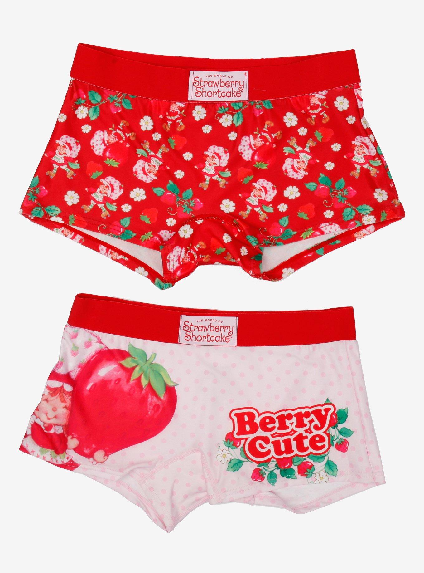 Strawberry Shortcake Floral Boyshort Panty 2 Pack, , hi-res