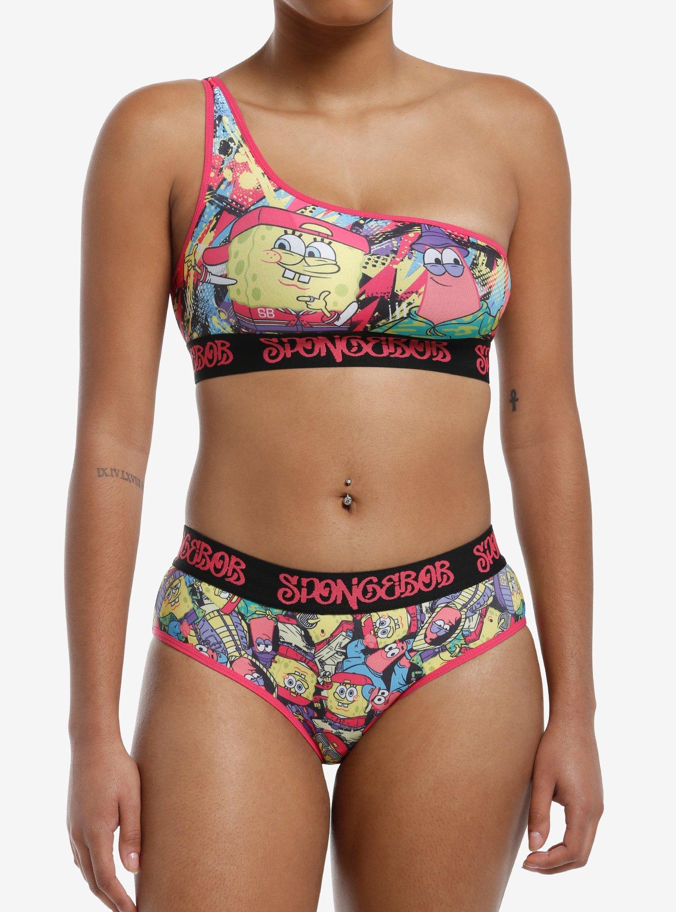 SpongeBob SquarePants Dio Graffiti Bra & Panty Set, , hi-res