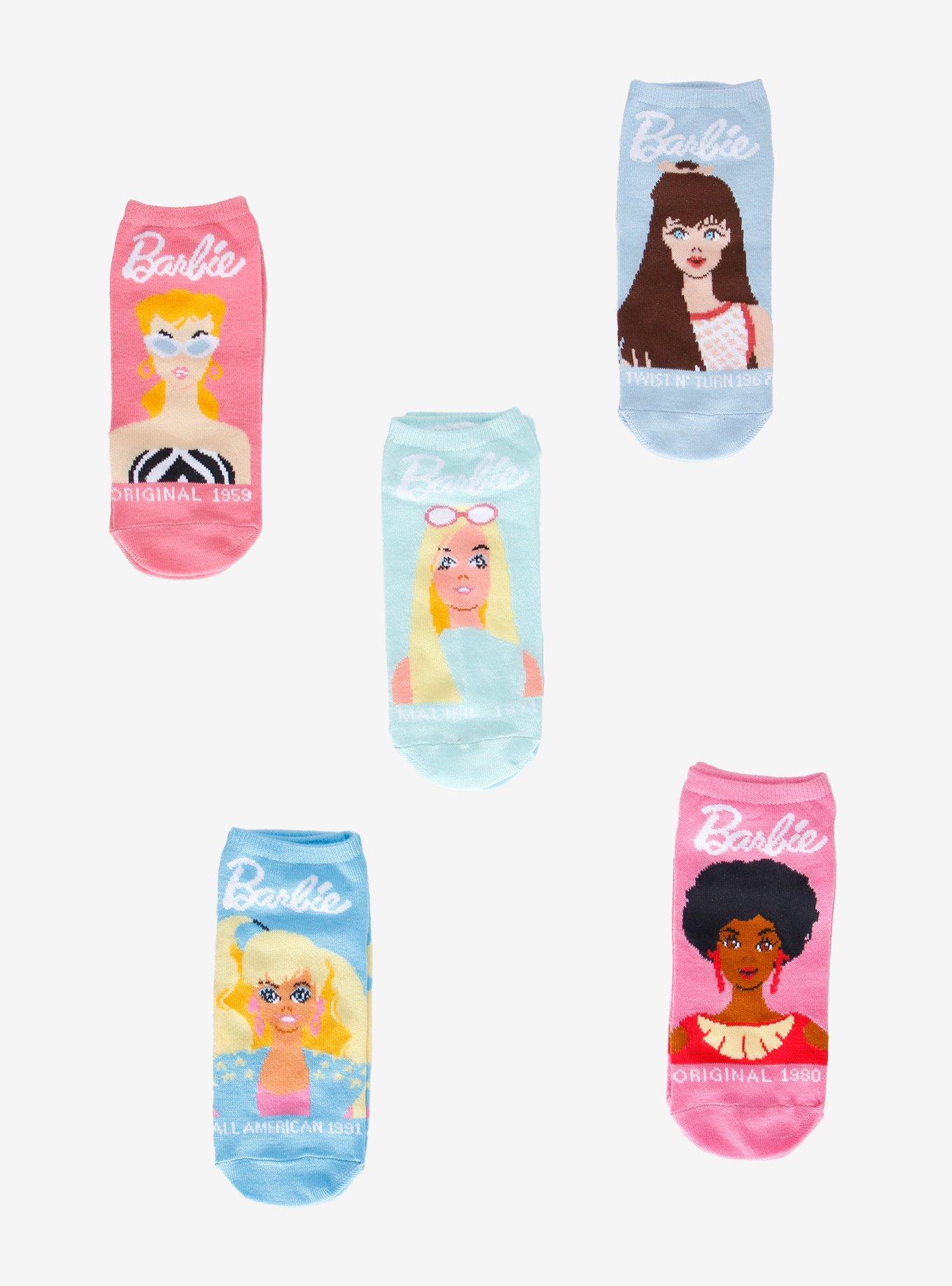 Barbie Eras No-Show Socks 5 Pair, , hi-res