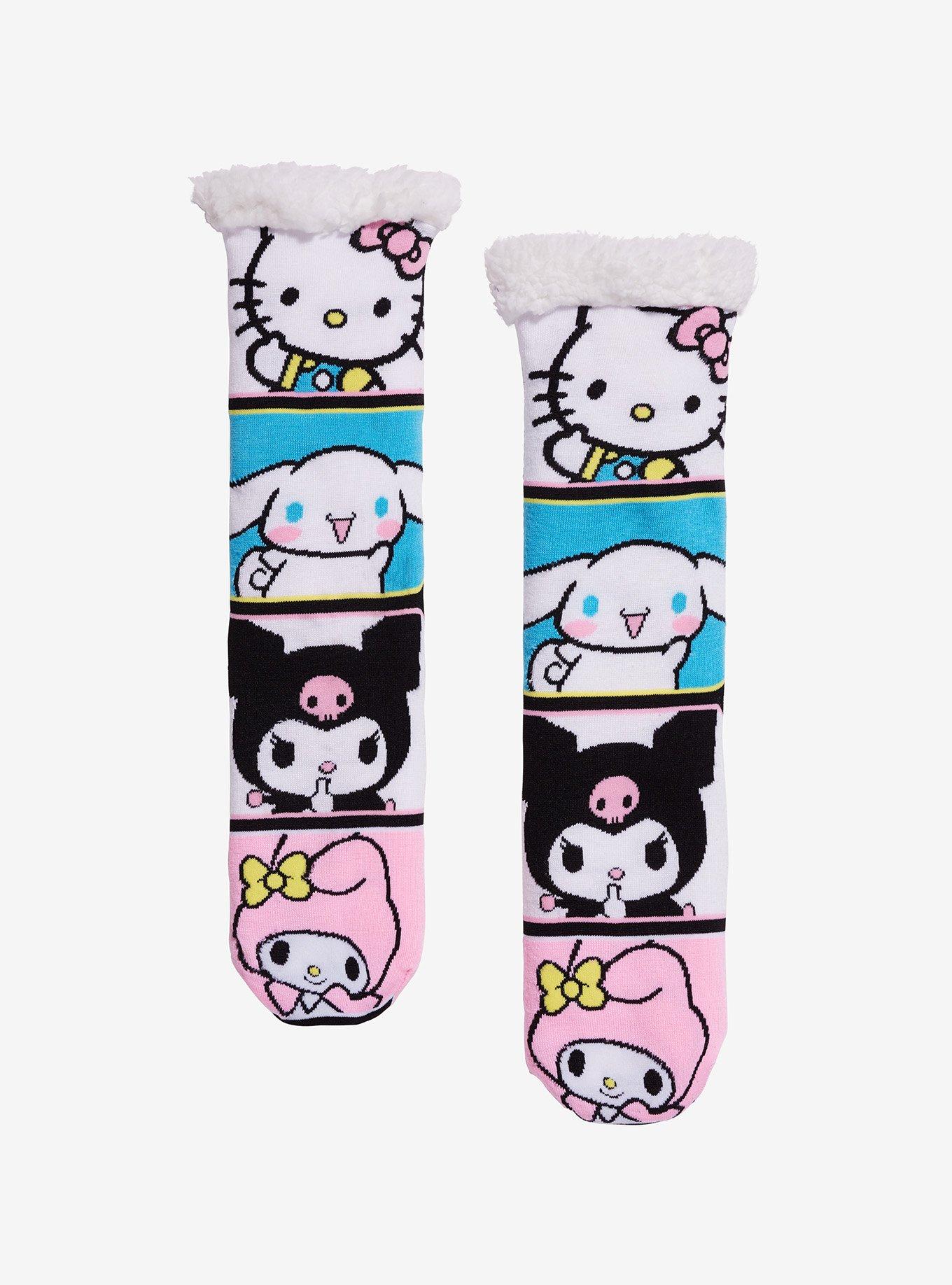 Hello Kitty And Friends Panels Cozy Slipper Socks, , hi-res