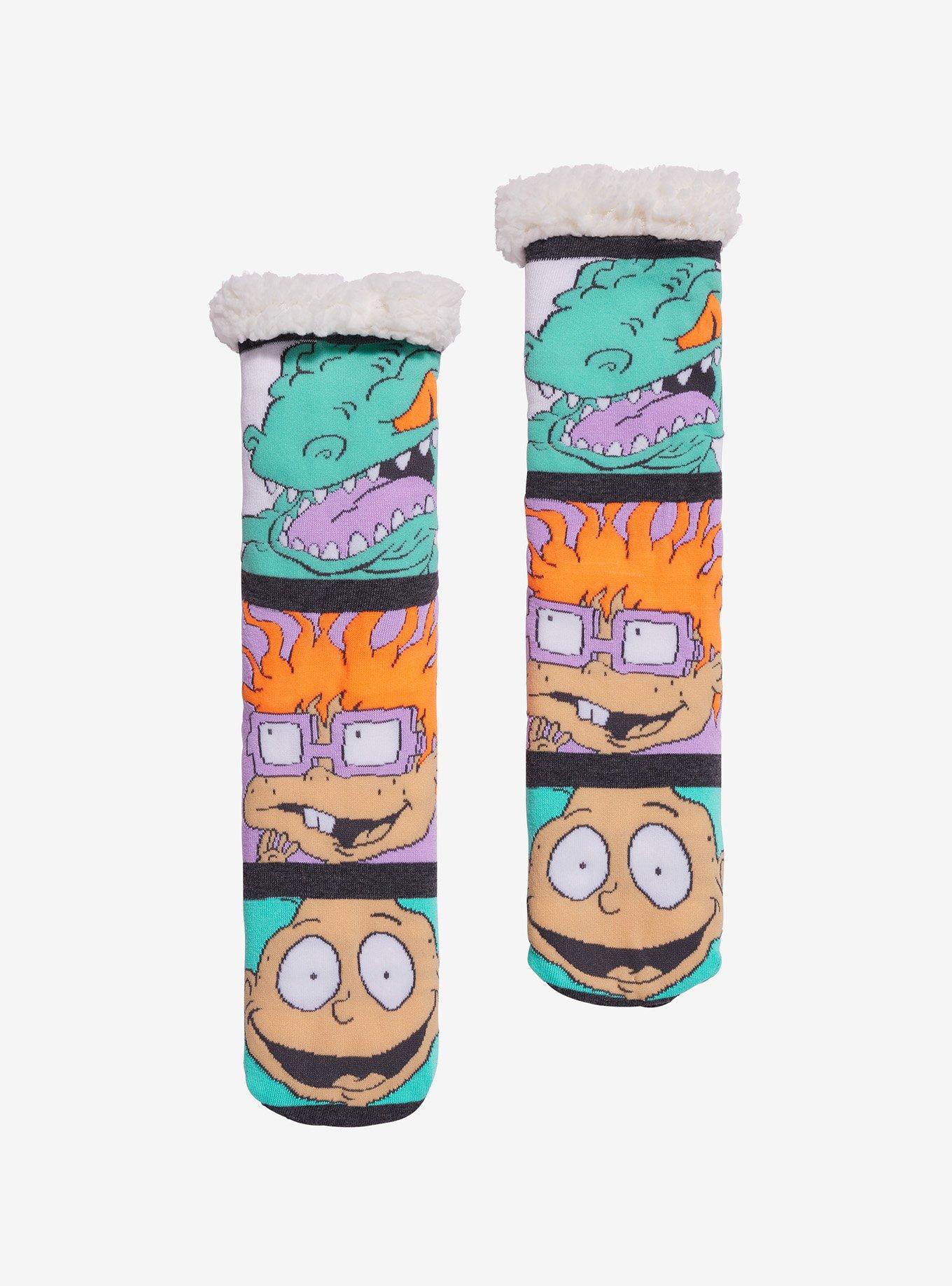 Rugrats Character Panels Cozy Slipper Socks, , hi-res